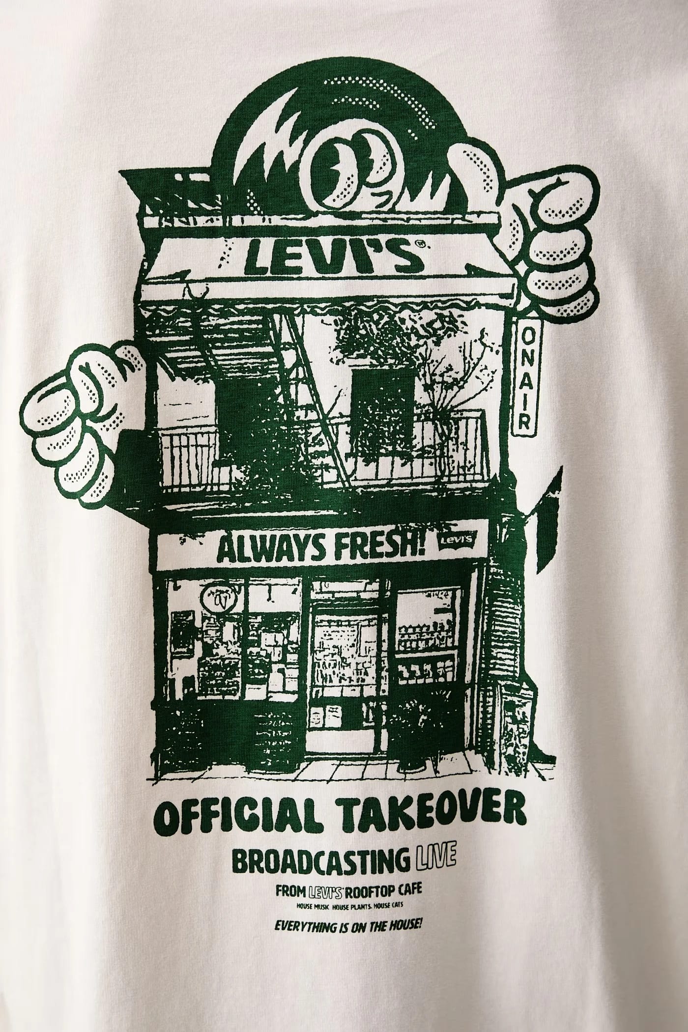 Мужская футболка VINTAGE FIT GRAPHIC из хлопка - фото 5