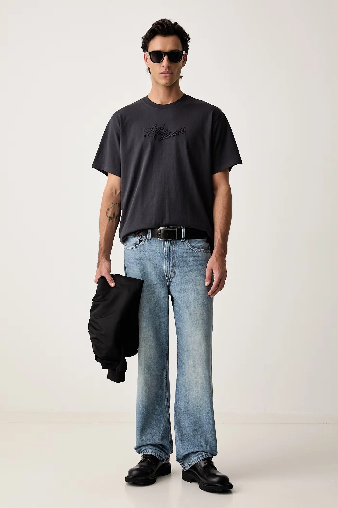 Мужская базовая футболка из хлопка RELAXED FIT TEE - фото 2