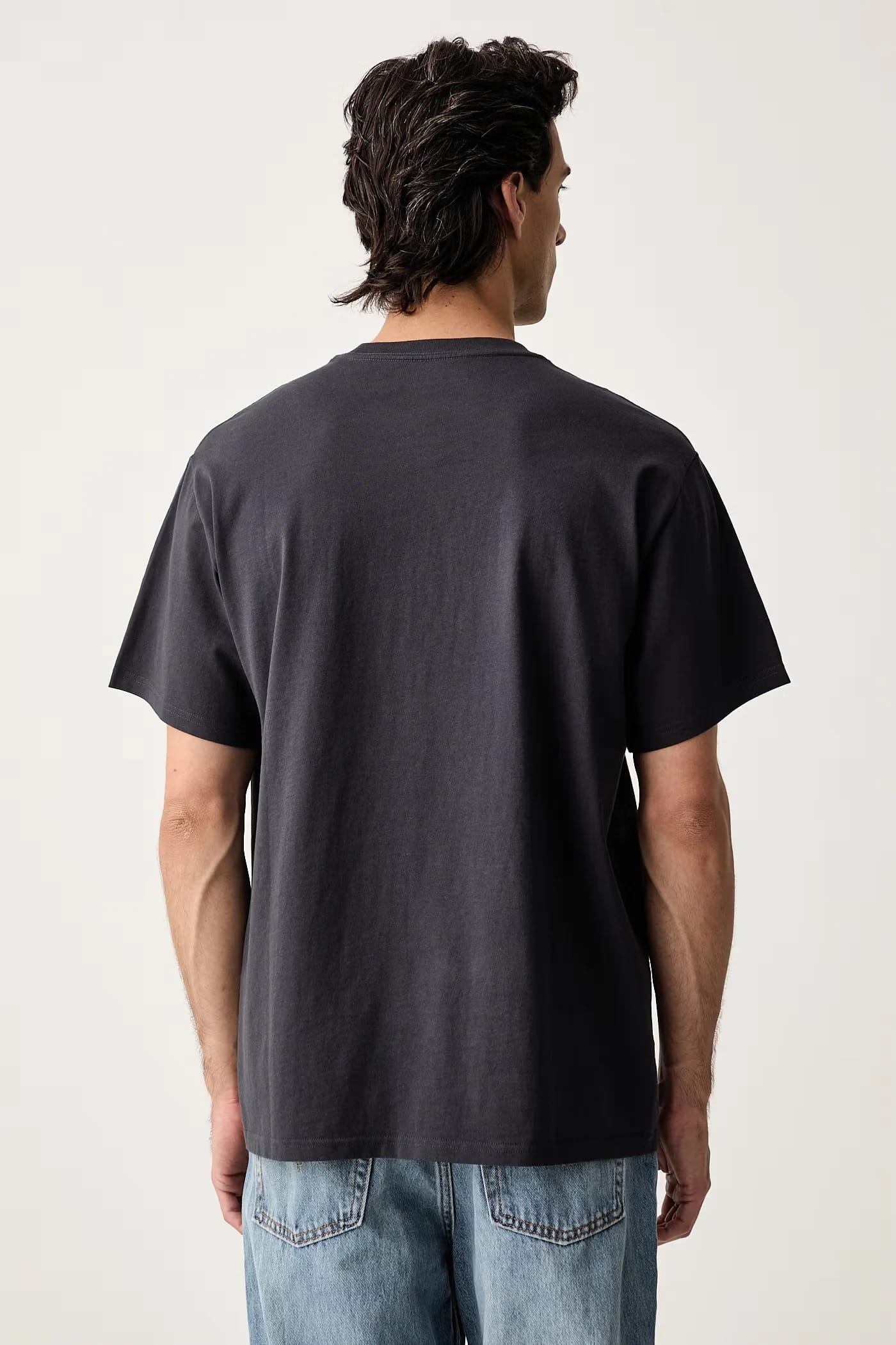 Мужская базовая футболка из хлопка RELAXED FIT TEE - фото 3