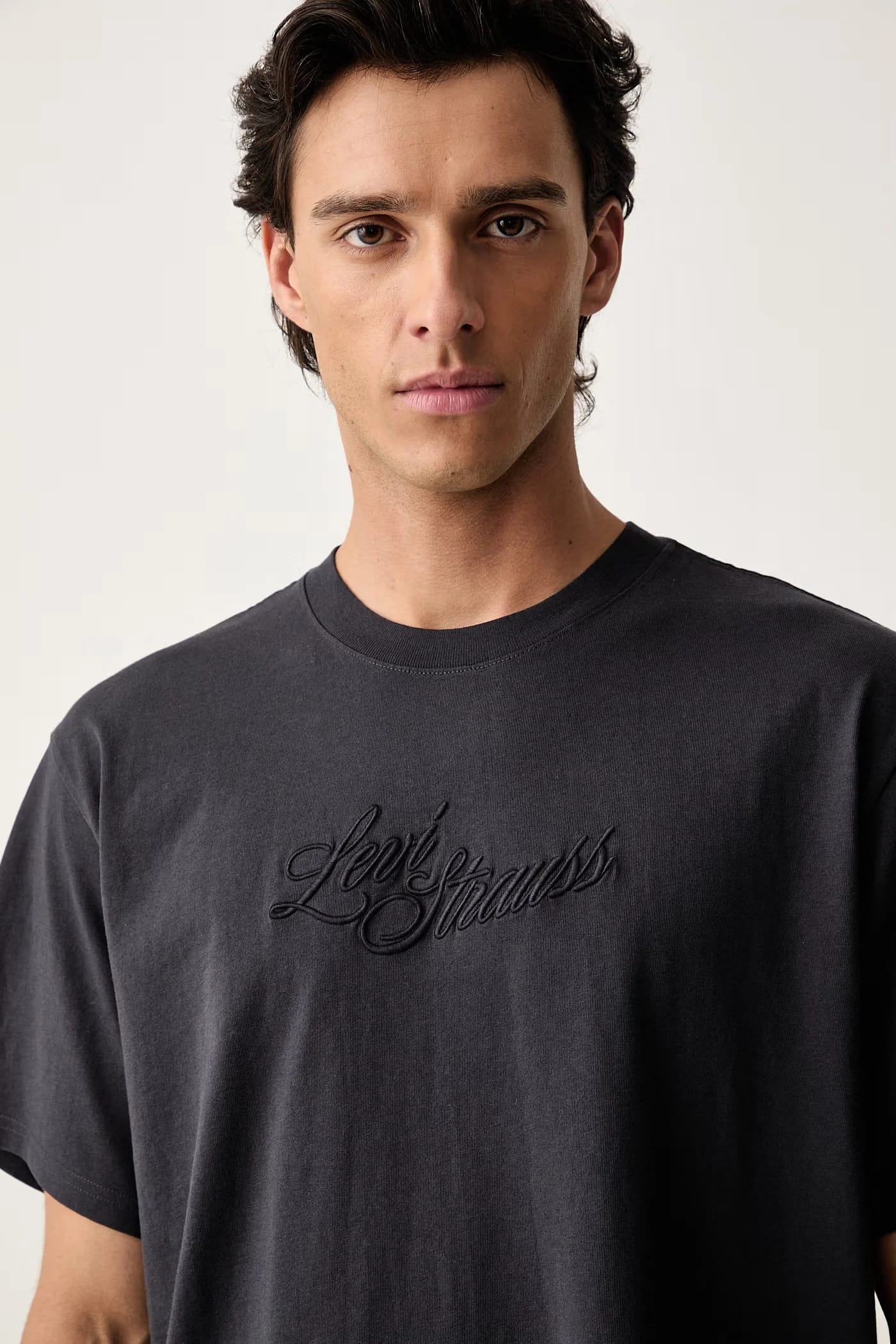 Мужская базовая футболка из хлопка RELAXED FIT TEE - фото 4
