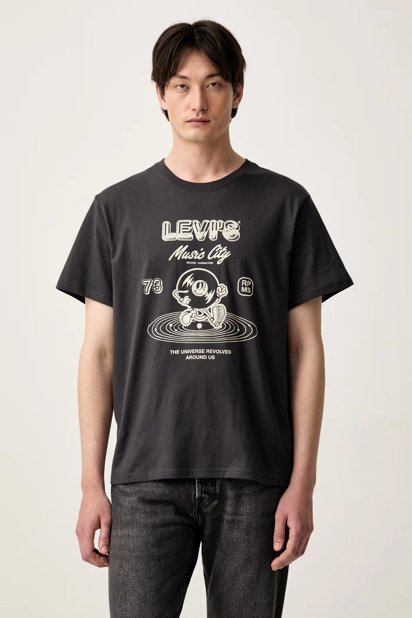 Мужская базовая футболка из хлопка RELAXED FIT TEE - фото 1