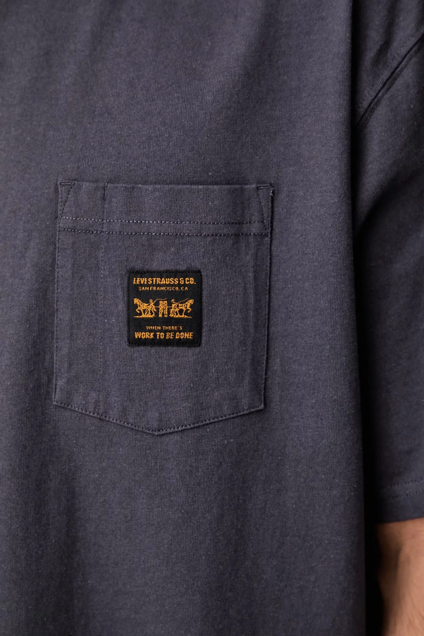 Мужская футболка хлопковая SS WORKWEAR PKT - фото 5