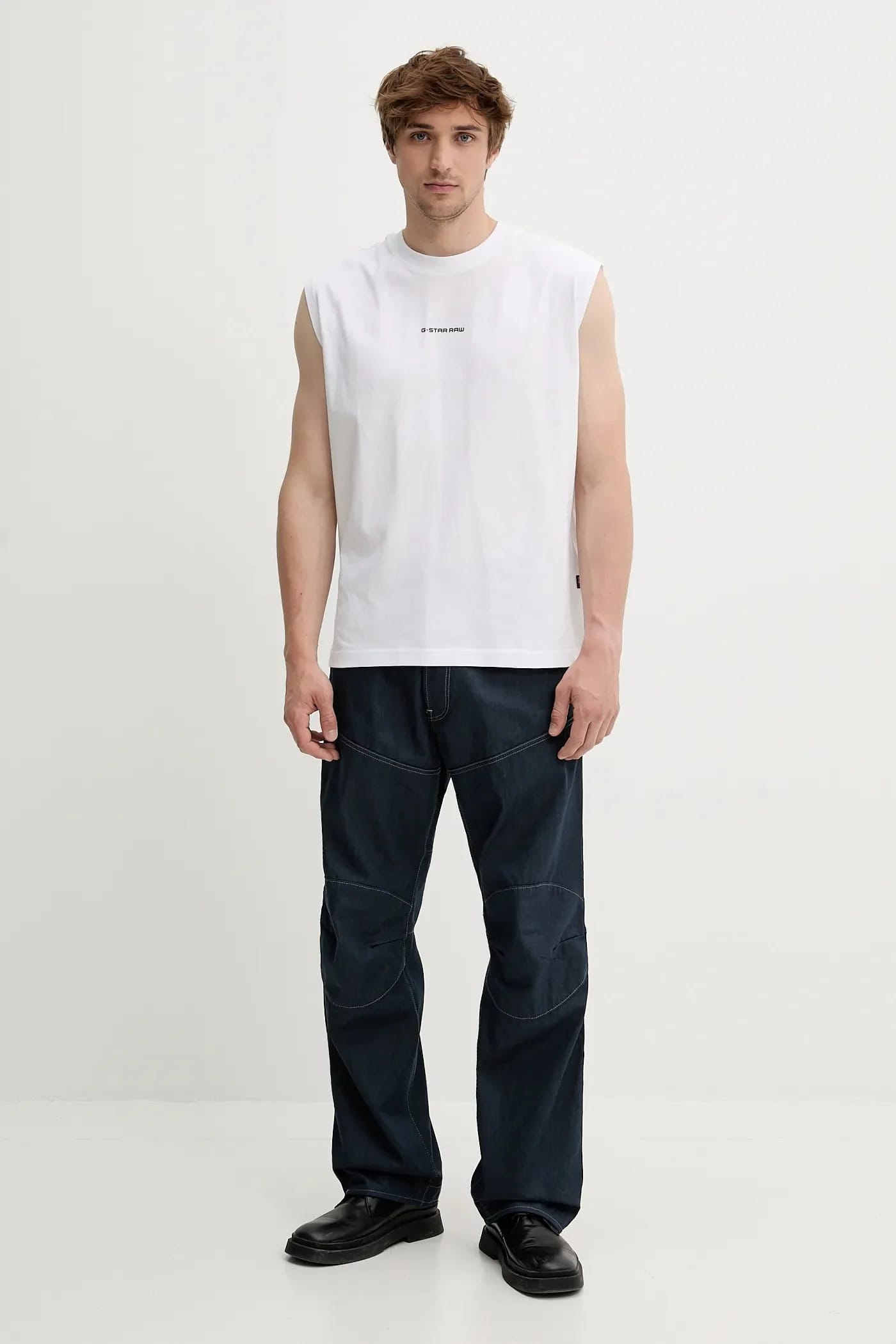 T-shirt bawełniany Boxy s\l r t - фото 2