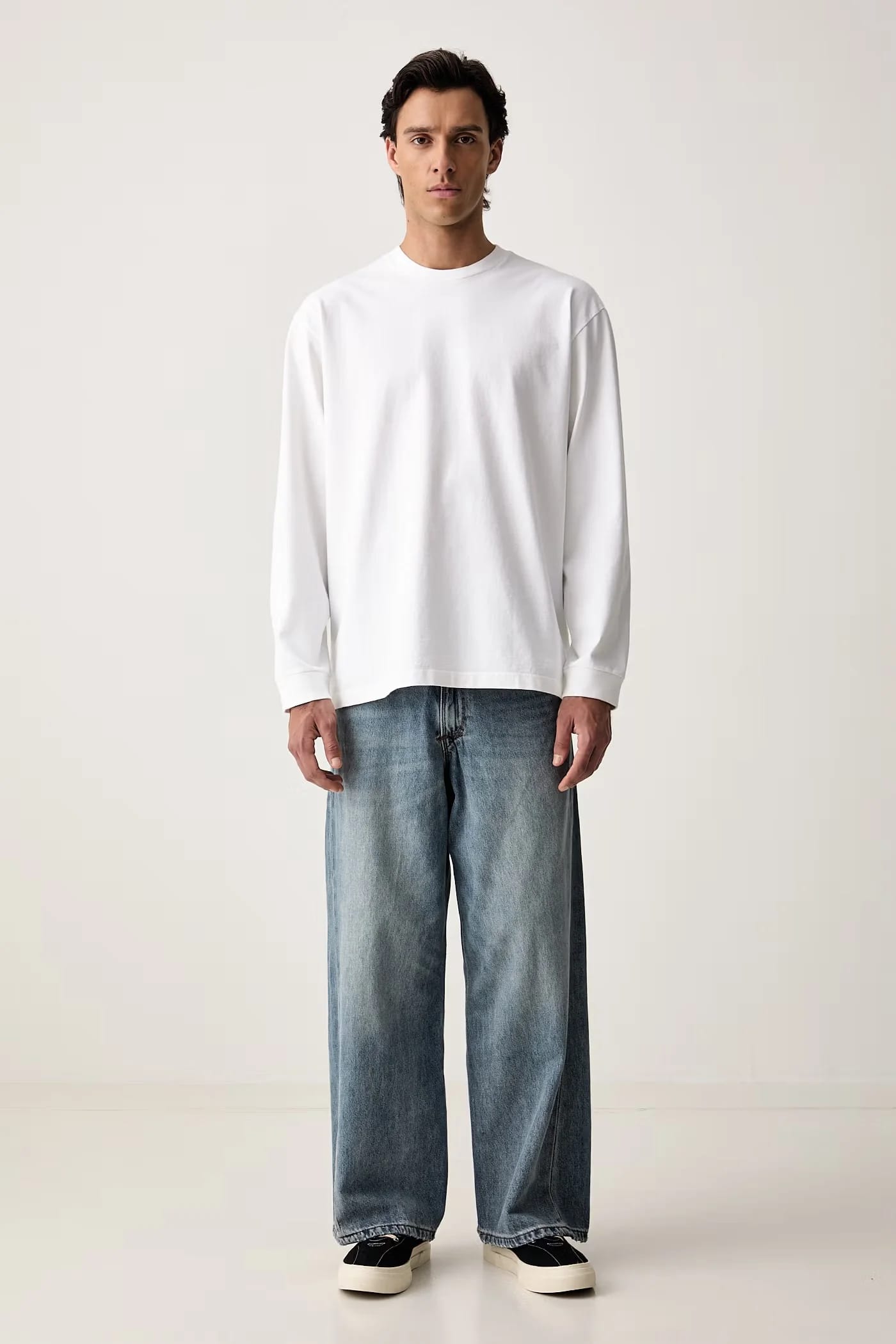 Мужской лонгслив из хлопка с эластаном LS WORKWEAR - фото 2