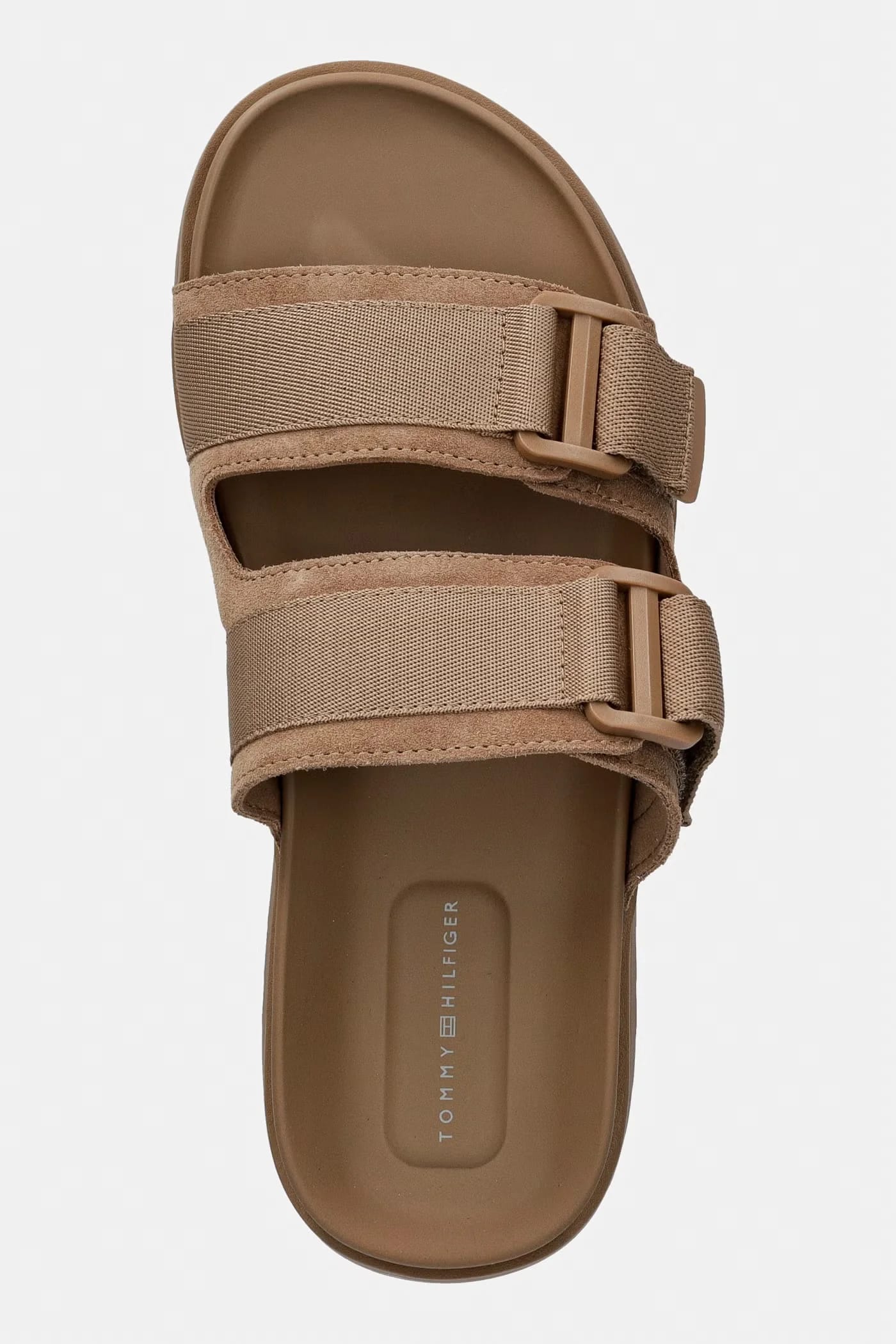 Мужские шлепанцы HILFIGER MIX SUEDE BUCKLE SANDAL - фото 4