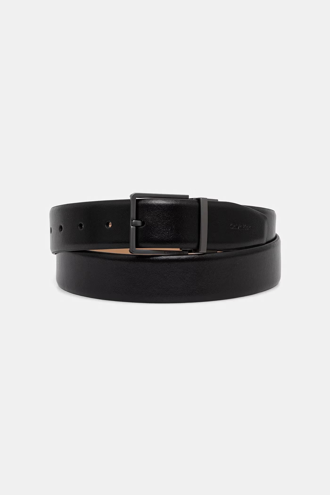 Мужской двусторонний кожаный ремень - фото 1