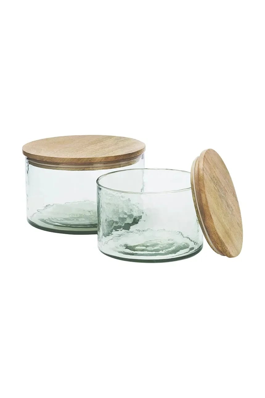 Контейнер для сыпучих продуктов из стекла, 20 х 13 см. - фото 2