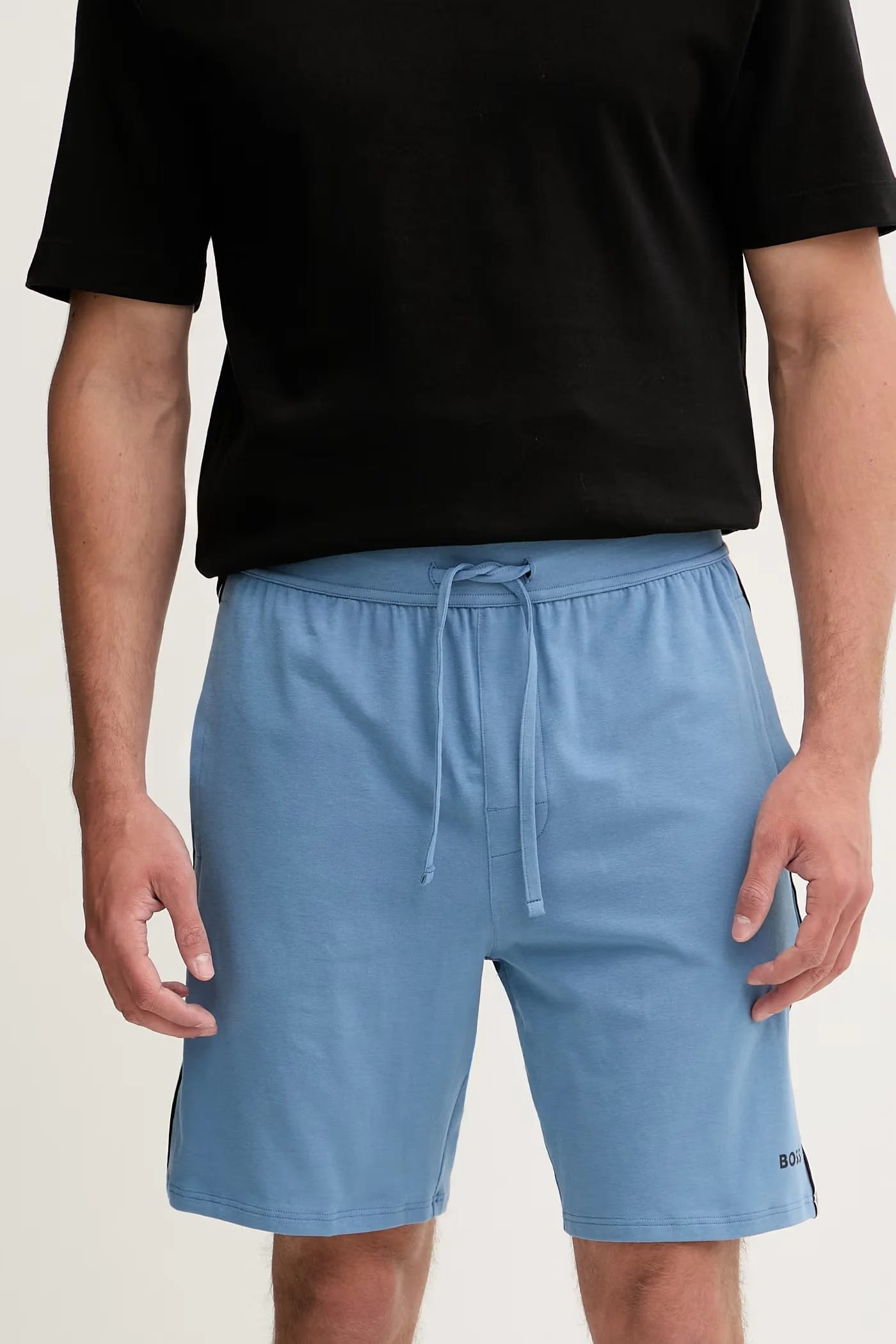 Мужские пижамные шорты из хлопка с эластаном Unique Shorts - фото 1