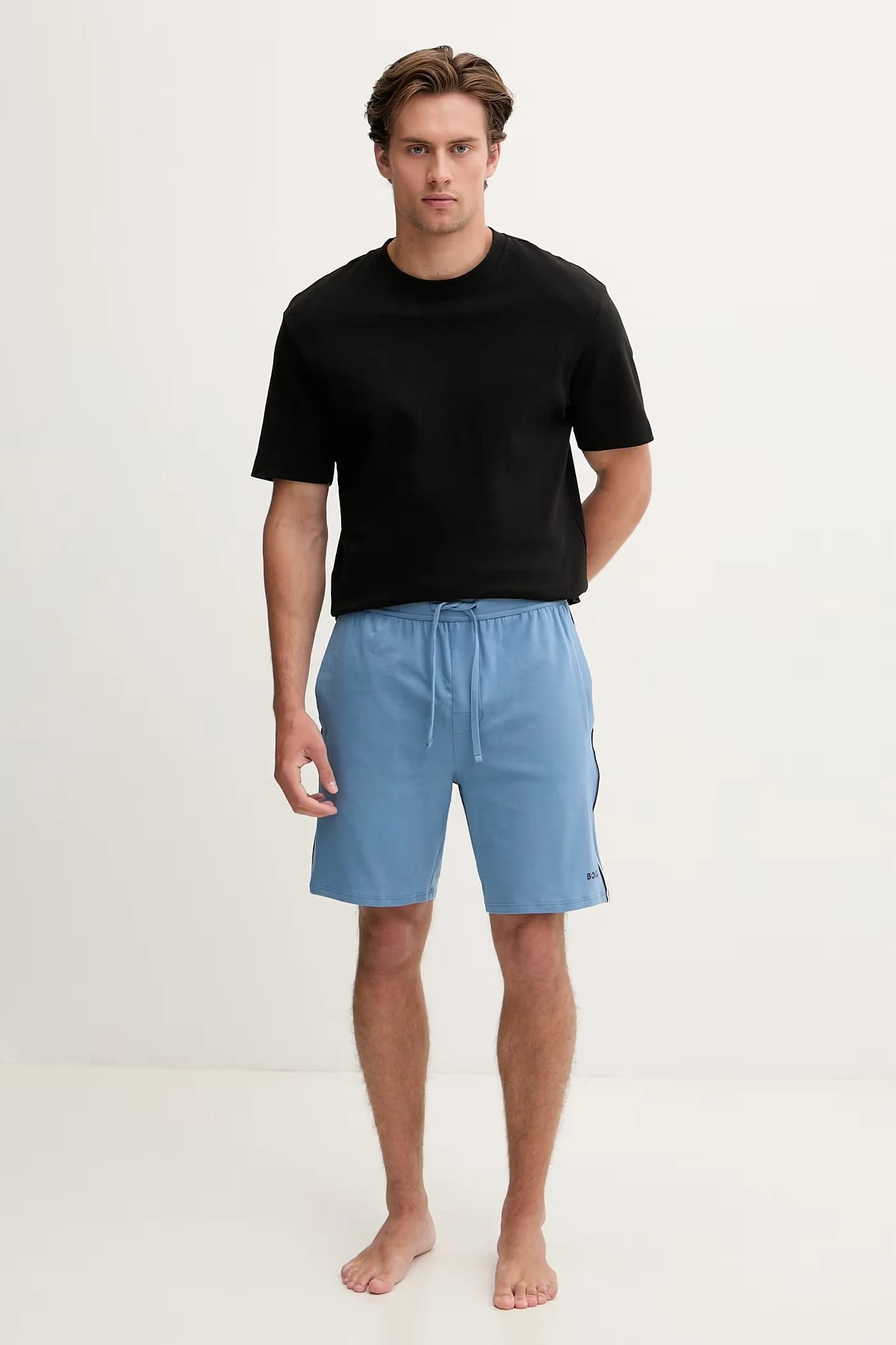 Мужские пижамные шорты из хлопка с эластаном Unique Shorts - фото 2