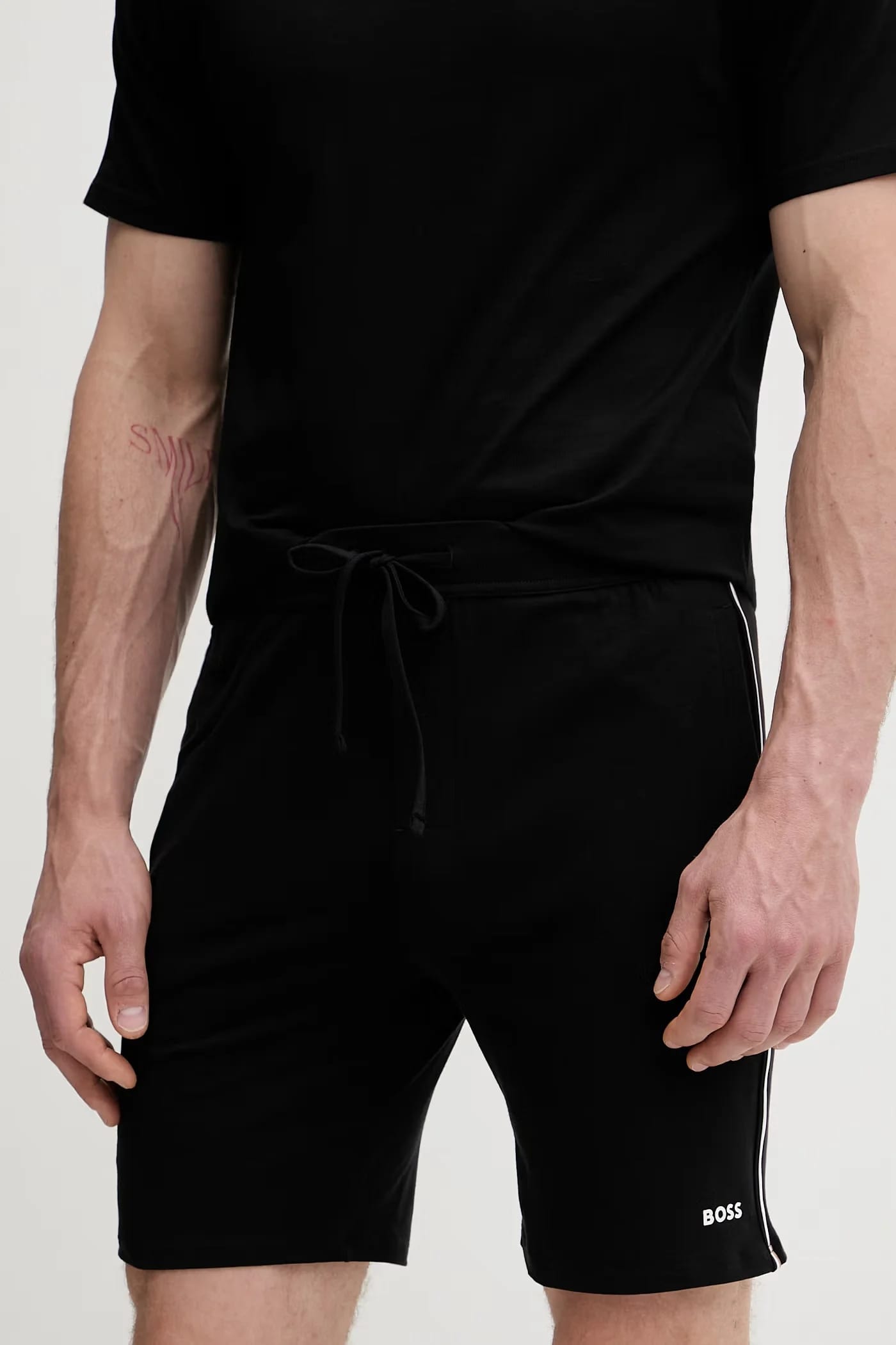 Мужские пижамные шорты из хлопка с эластаном Unique Shorts - фото 1