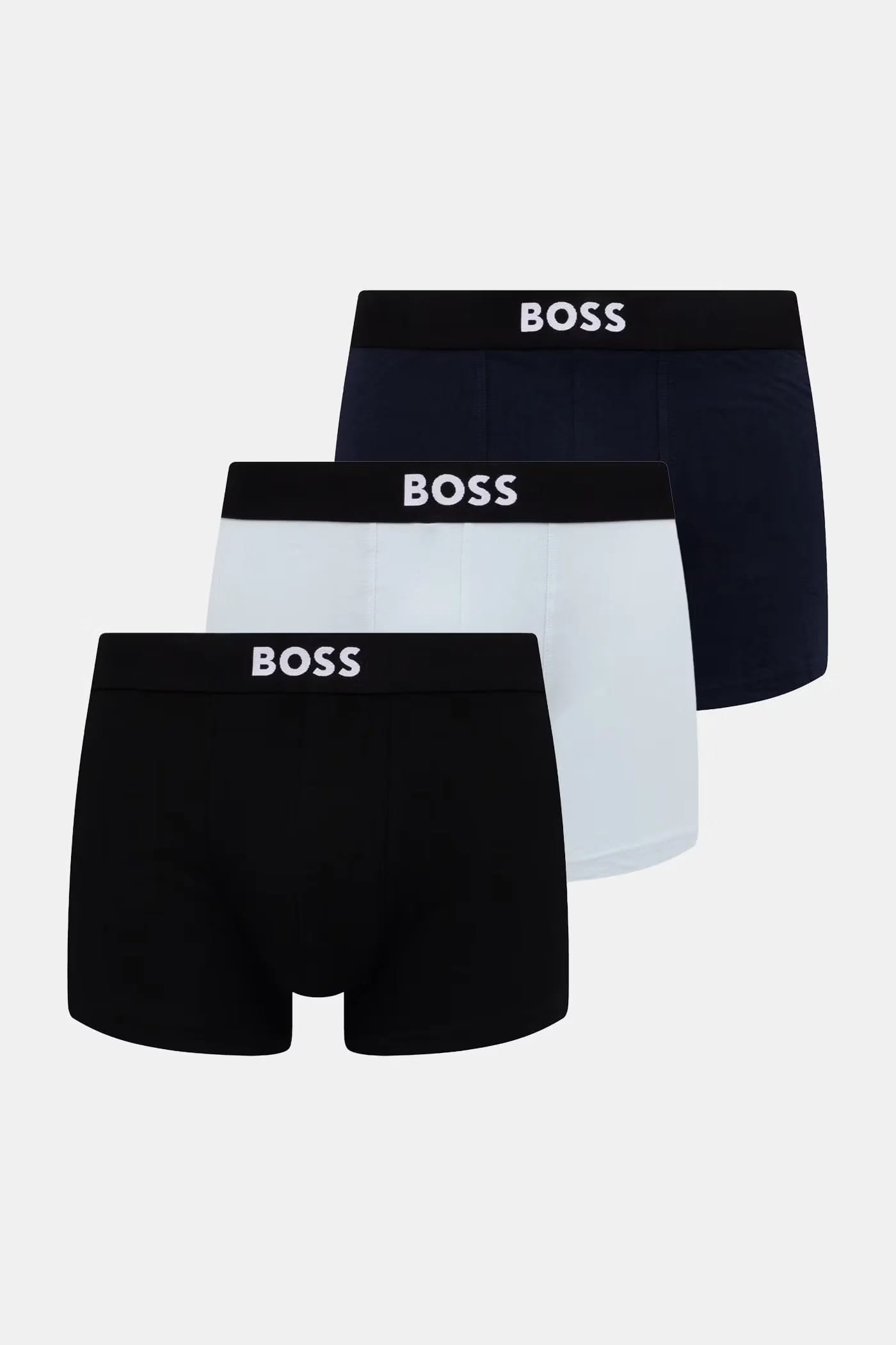 Мужские боксеры из хлопка с эластаном Trunk 3P BOSS ONE 3 шт. - фото 1