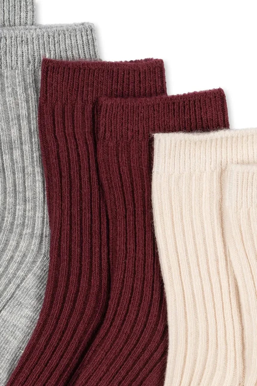 Детские хлопковые носки, 3 ПАКЕТА RIB SOCKS - фото 2