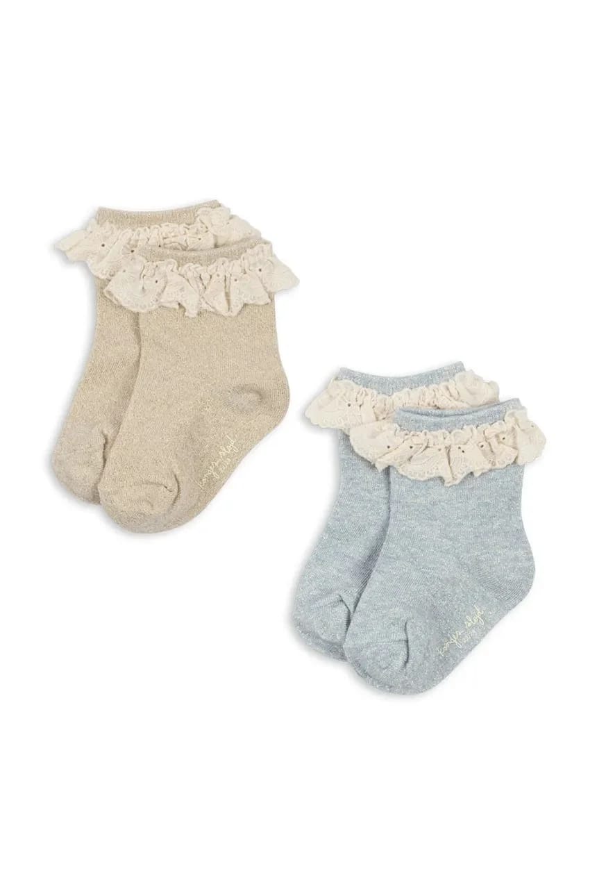 Детские носки 2 шт. SOCKS GLITTER FRILL 2 шт. - фото 1