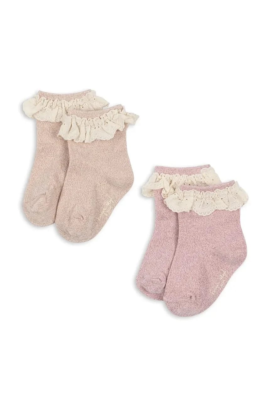 Детские носки GLITTER FRILL SOCKS 2 шт. - фото 1