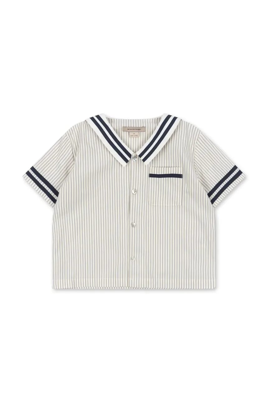 ALLIE SAILOR SHIRT GOTS детская хлопковая рубашка - фото 1