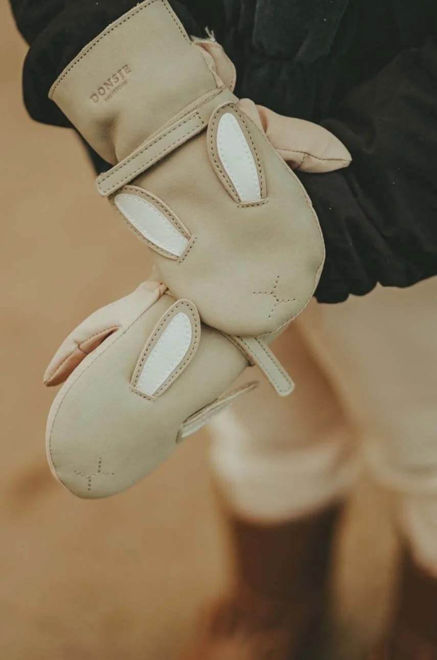 Детские кожаные перчатки Kapi Classic Mittens Bunny - фото 3