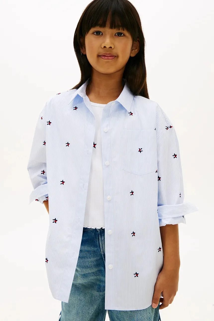 Хлопковая детская рубашка - фото 1