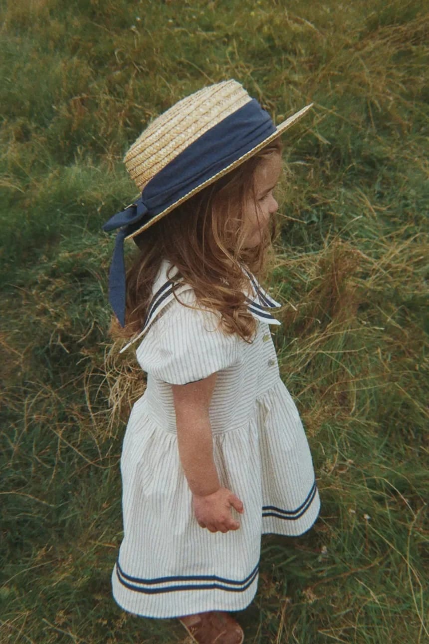 ALLIE SAILOR DRESS хлопковое расклешенное платье GOTS - фото 1