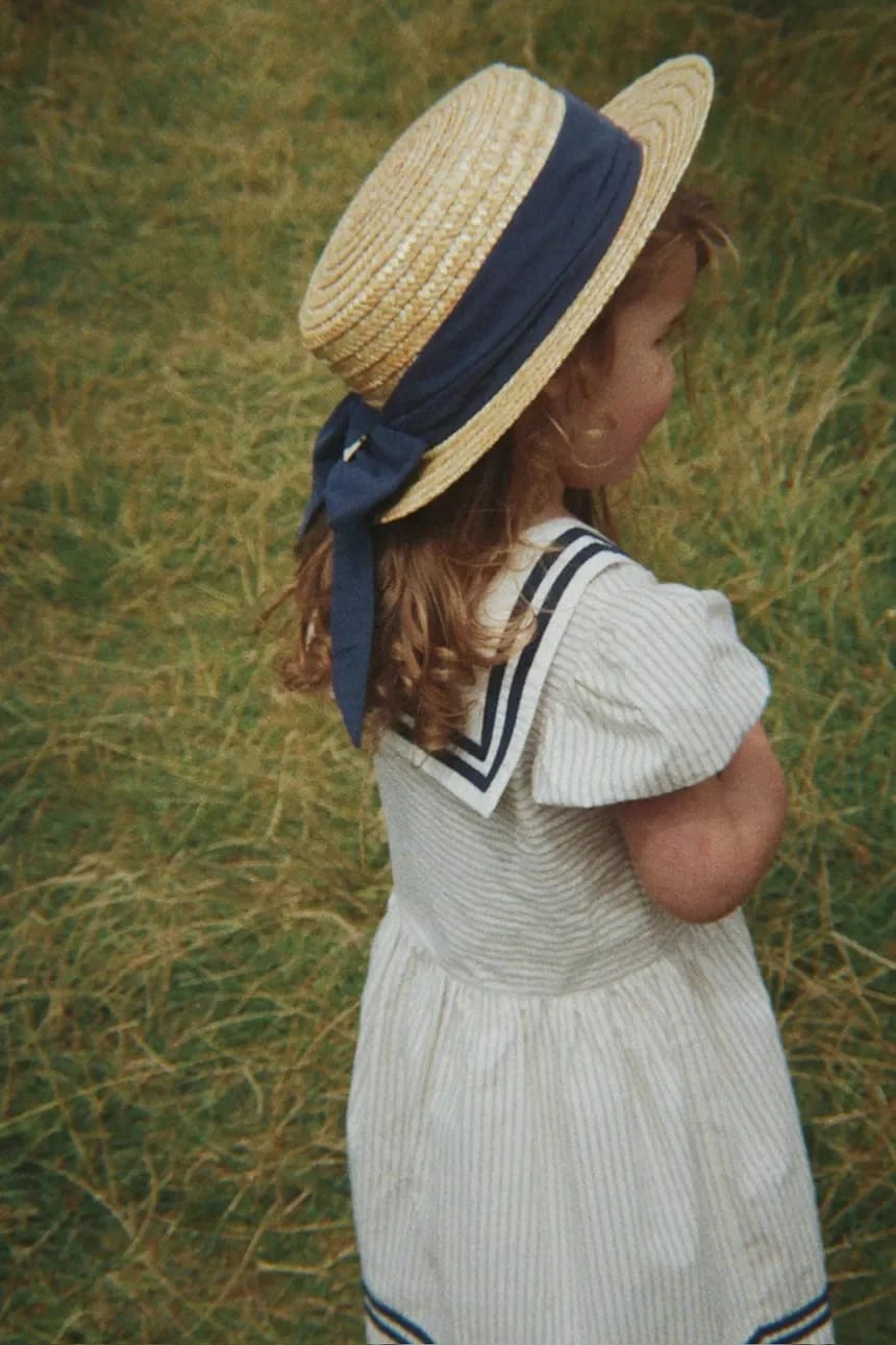 ALLIE SAILOR DRESS хлопковое расклешенное платье GOTS - фото 11