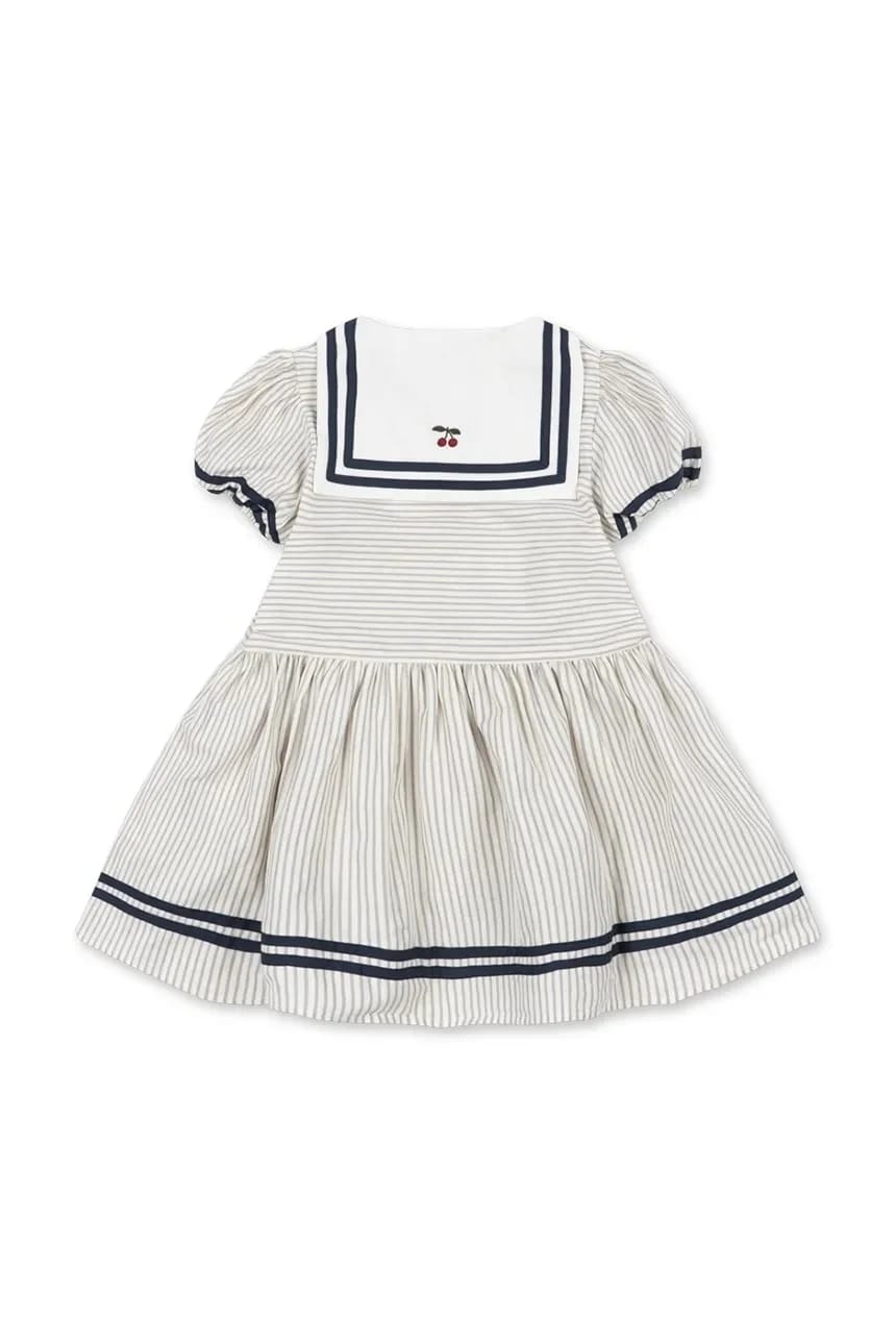 ALLIE SAILOR DRESS хлопковое расклешенное платье GOTS - фото 3