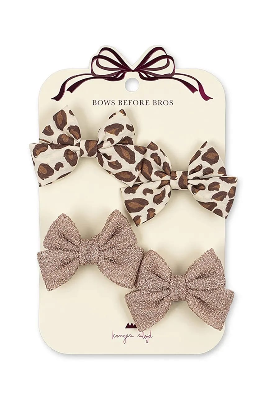 Детские заколки для волос 4 шт. BOW HAIR CLIP - фото 1