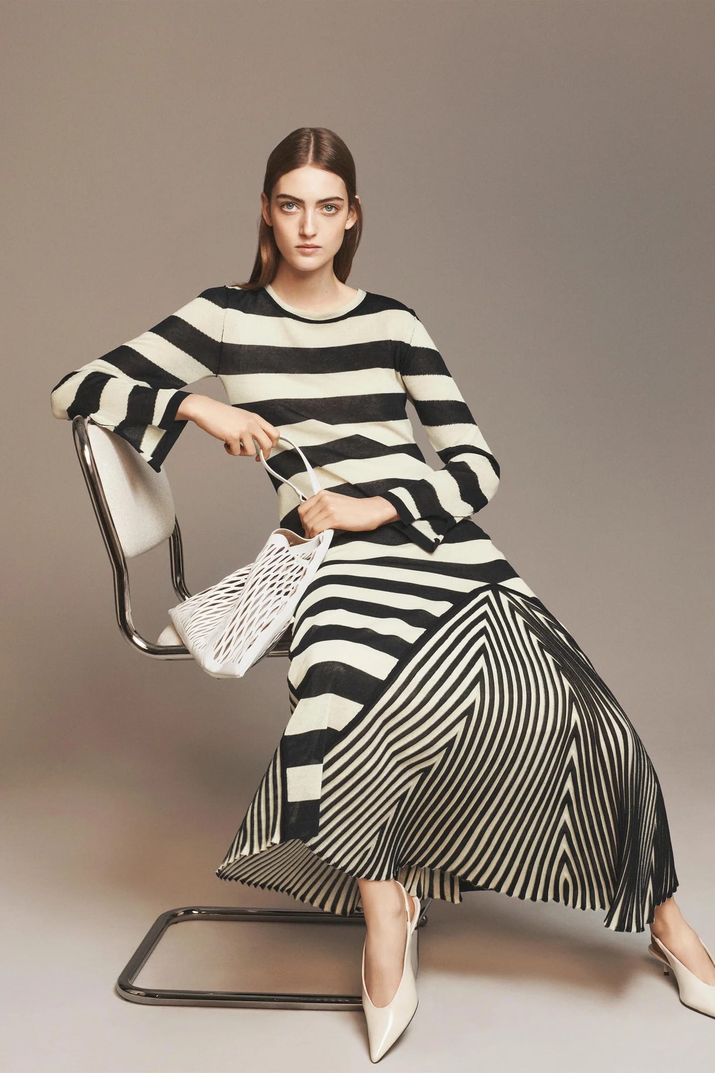 ПЛАТЬЕ В ПОЛОСКУ – ПРЕДМЕТ Zara ЖЕНЩИНА - фото 1