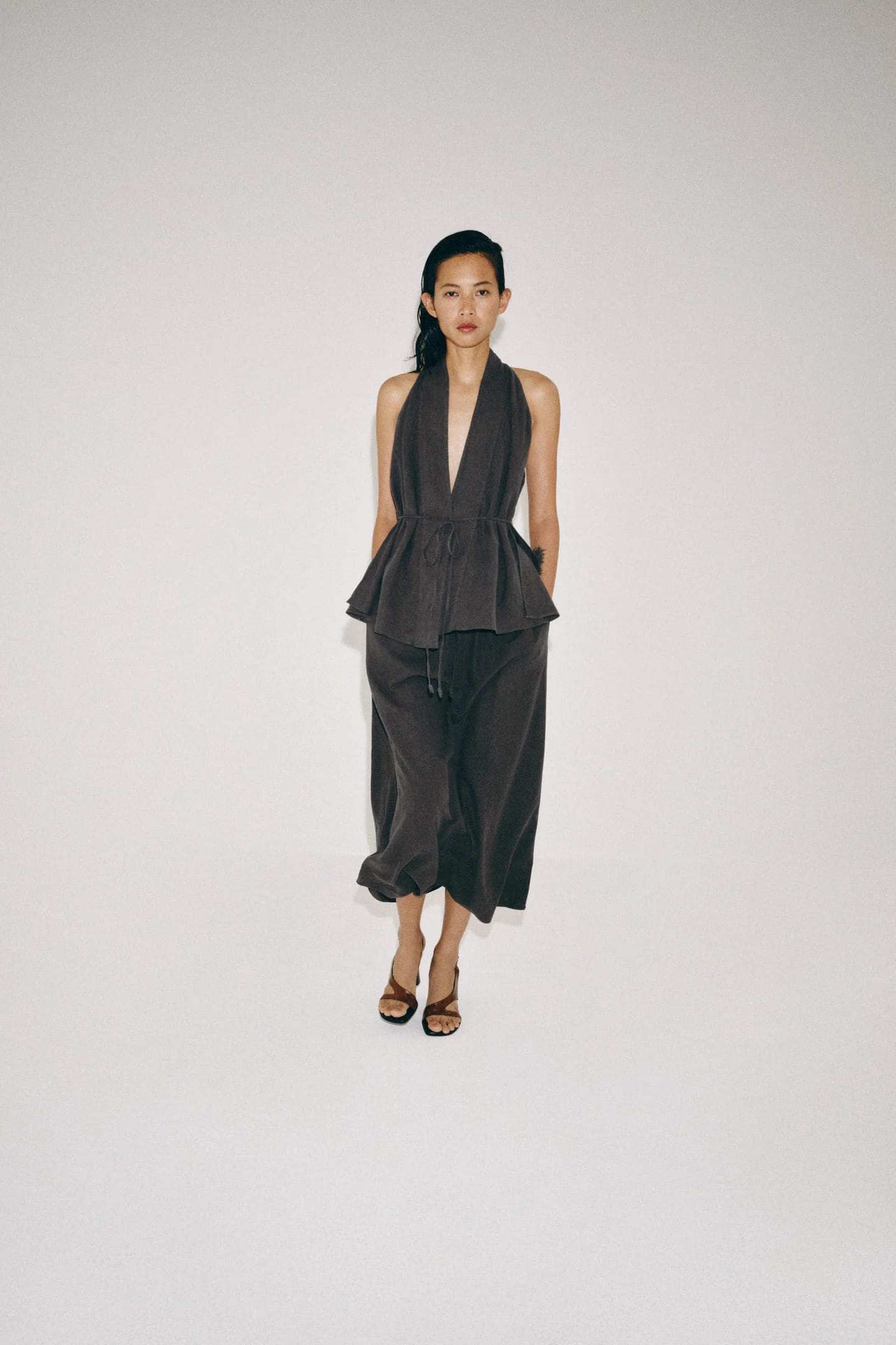 Льняной комбинезон TOP ZW COLLECTION