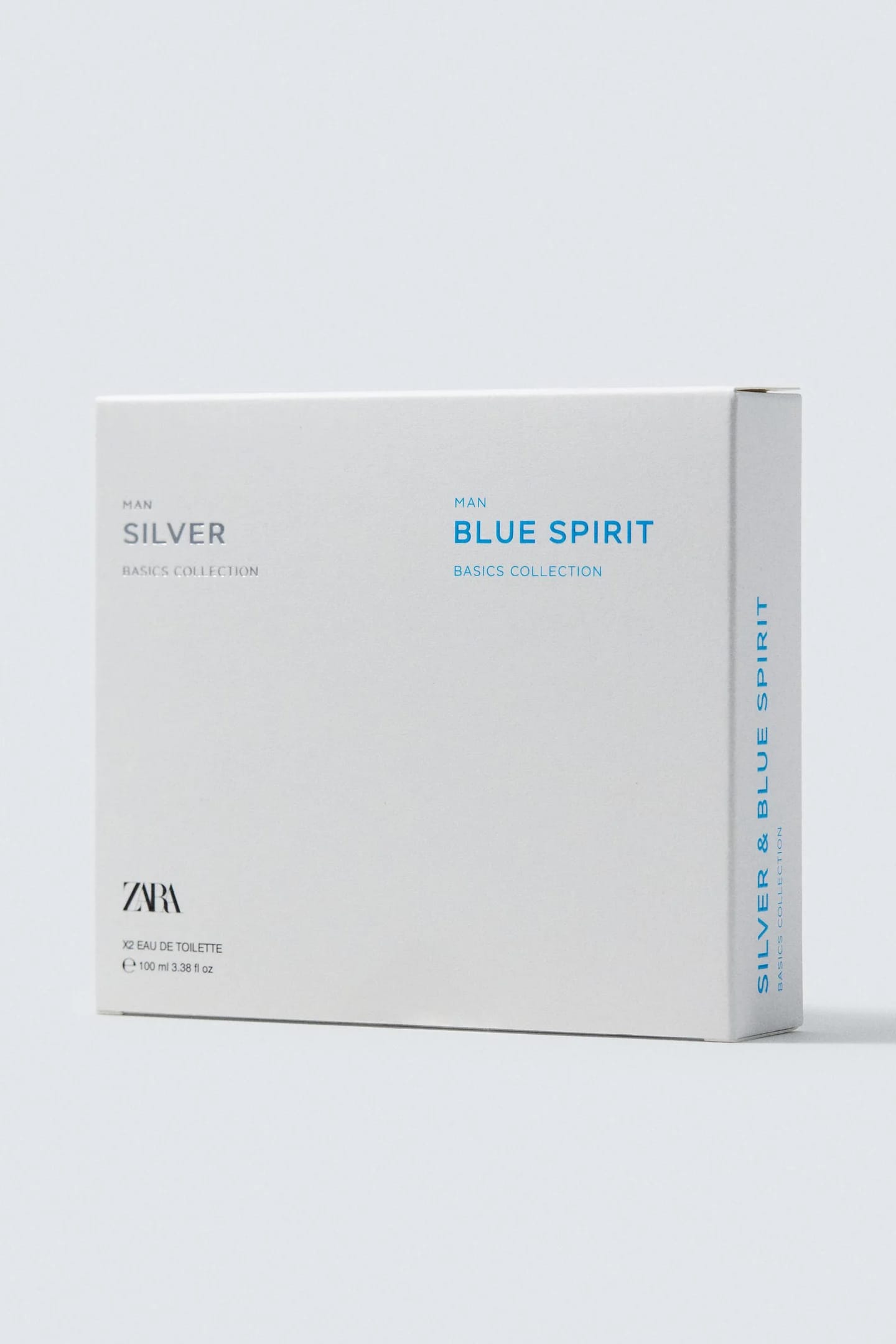 MAN SILVER Zara MAN BLUE SPIRIT EDT 100 МЛ + 100 МЛ (3,38 Ж. УНЦИИ) - фото 2