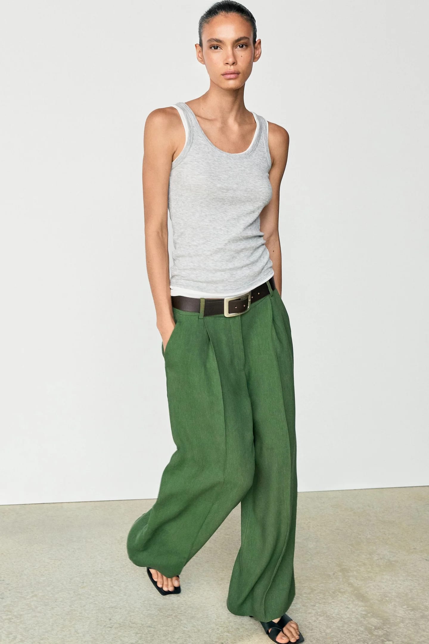 Свободные брюки в стиле Total Look. - фото 7