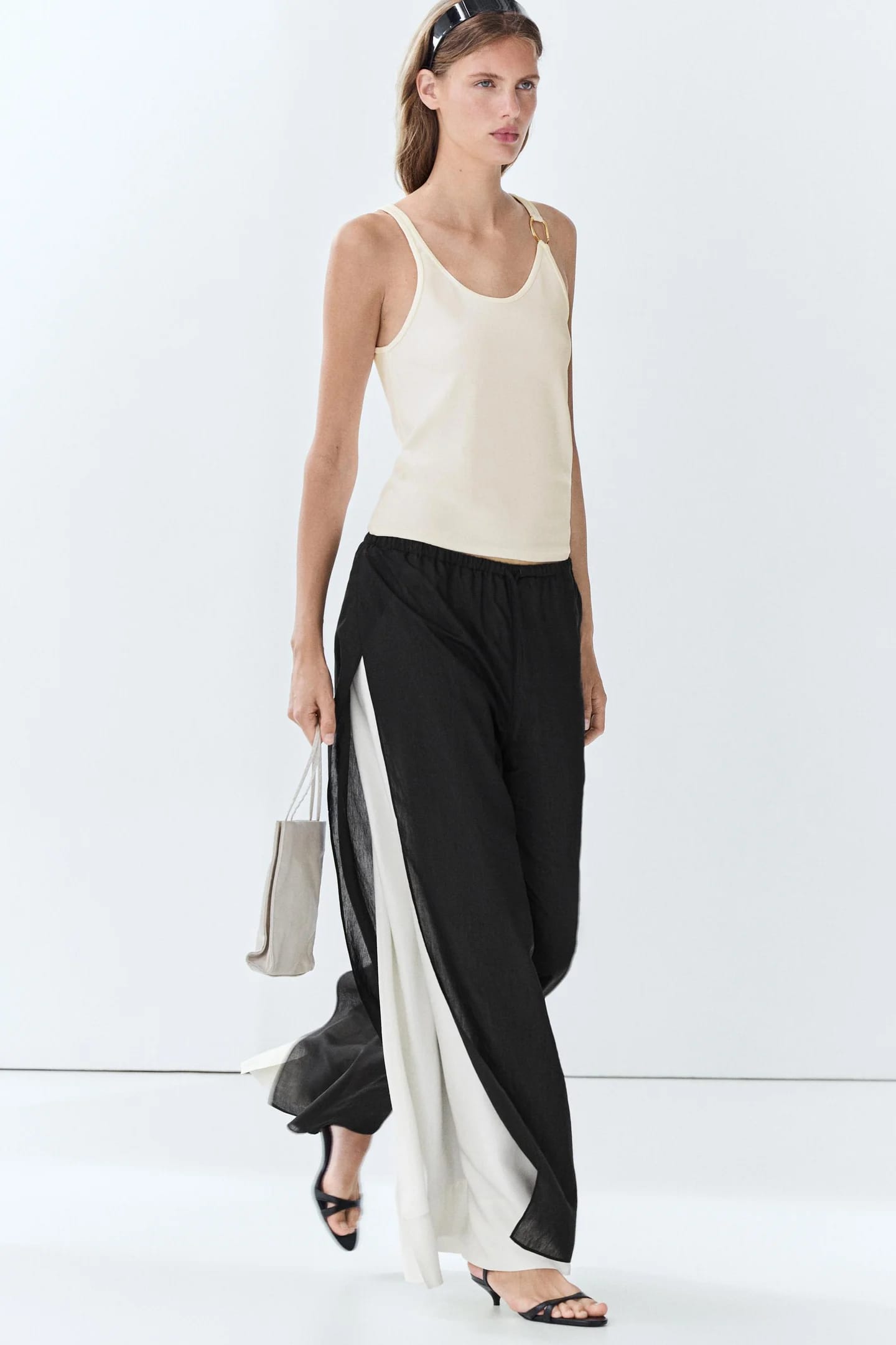 Струящиеся брюки широкого кроя Total Look - фото 5