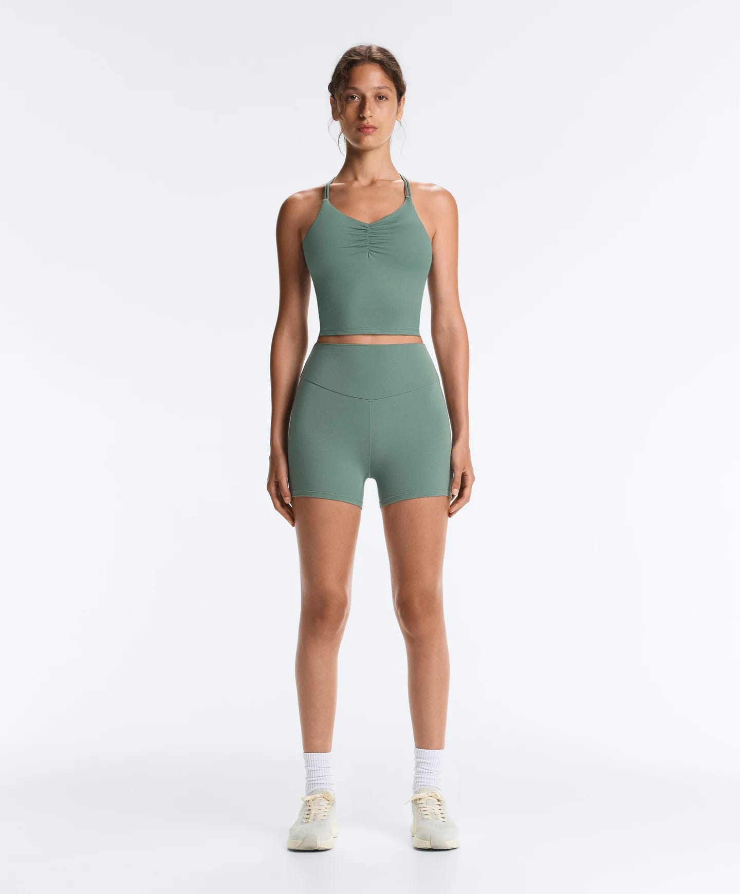 Комплект Total Look: зеленые шорты-шорты Comfortlux 10 см. - фото 10