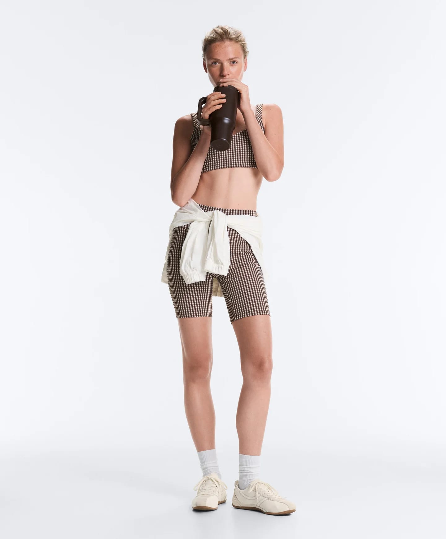 Total Look Comfortlux Biker в клетку виши, коричневый - фото 8