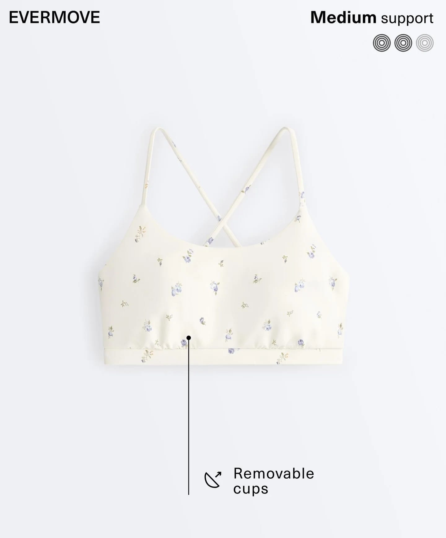 Шорты Total Look Evermove 10 см с цветами цвета экрю - фото 5