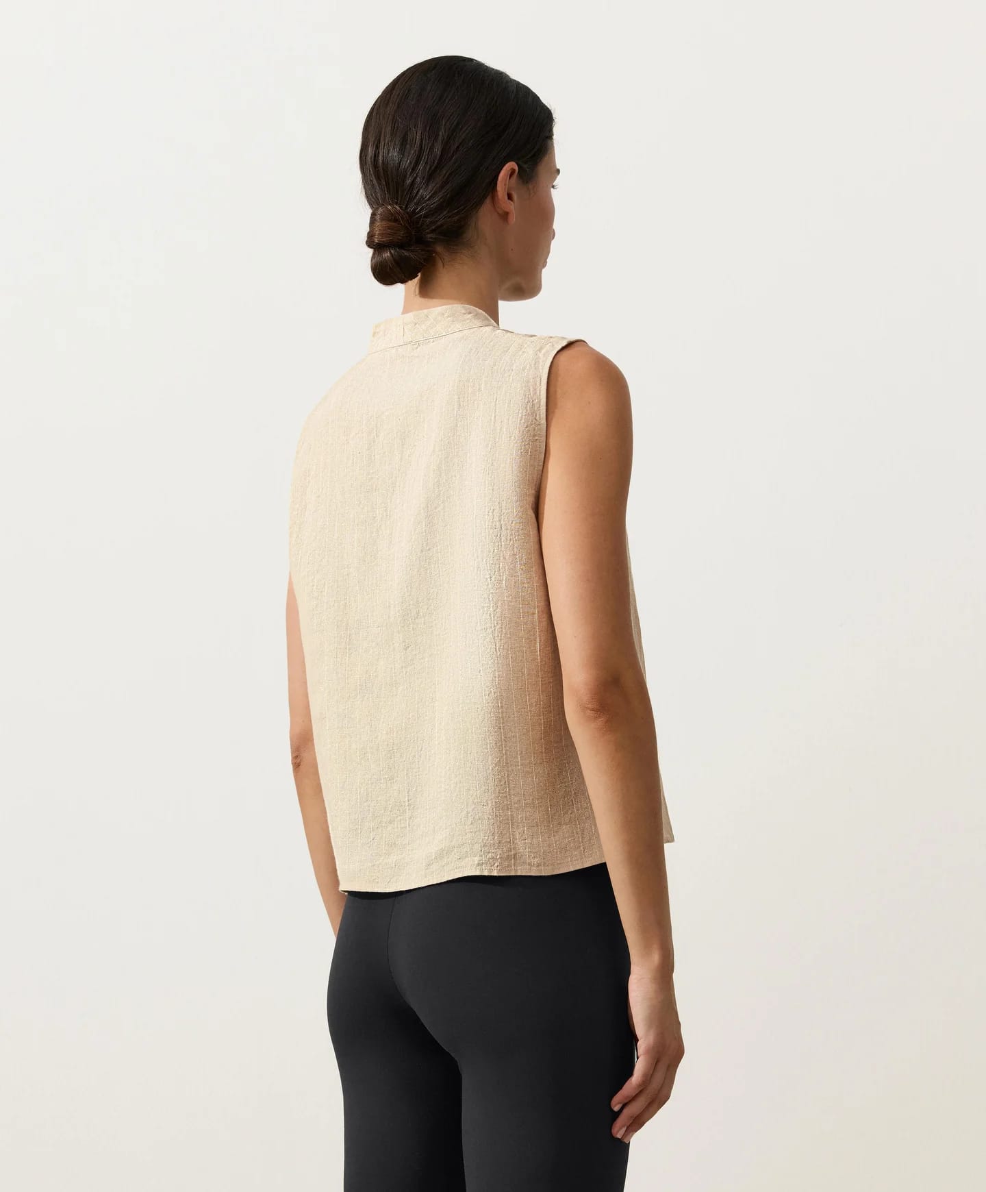 Льняной Total Look цвета экрю - фото 3