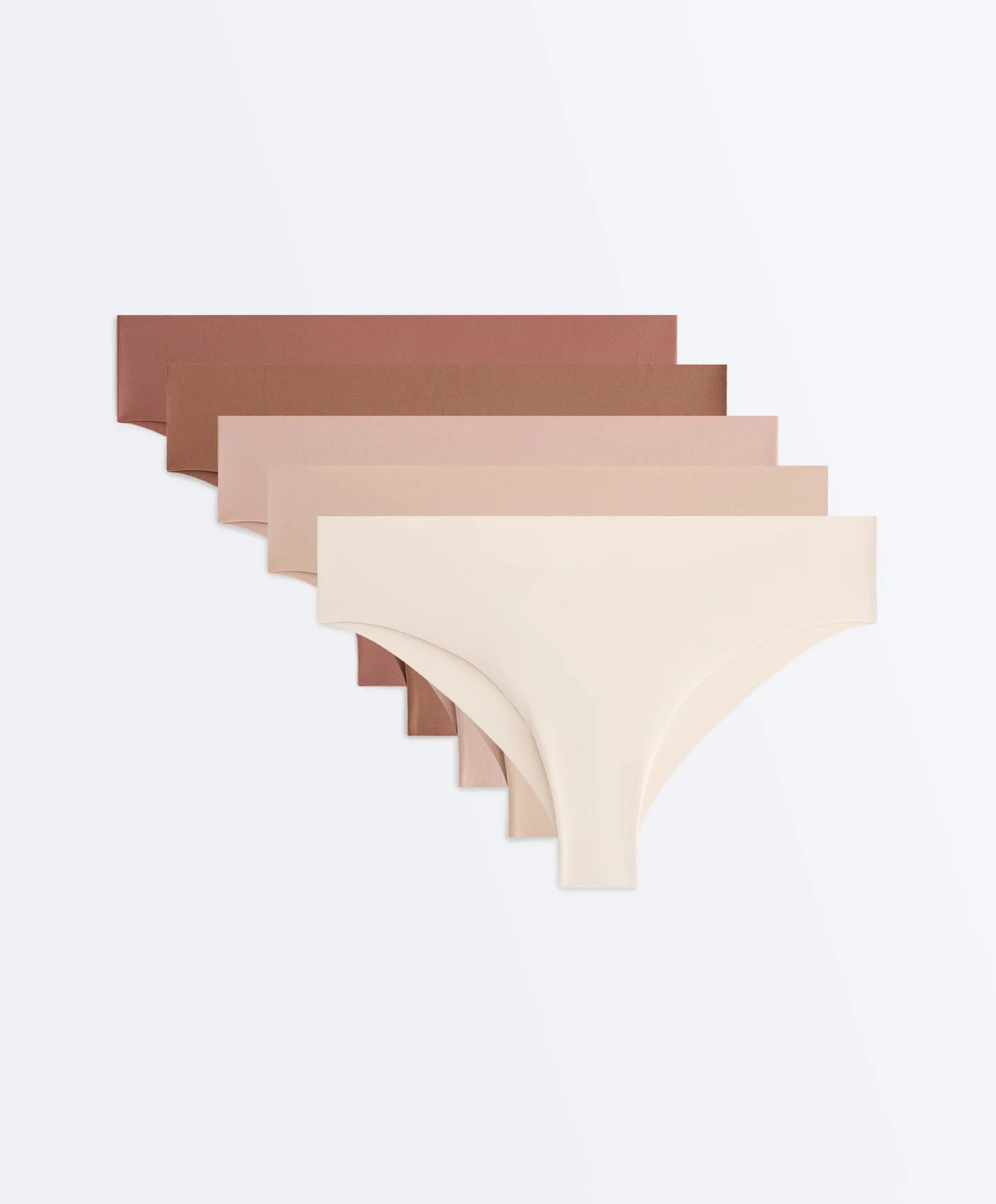 Комплект из 5 бесшовных бразильских трусов из полиамида Pantone™. - фото 18