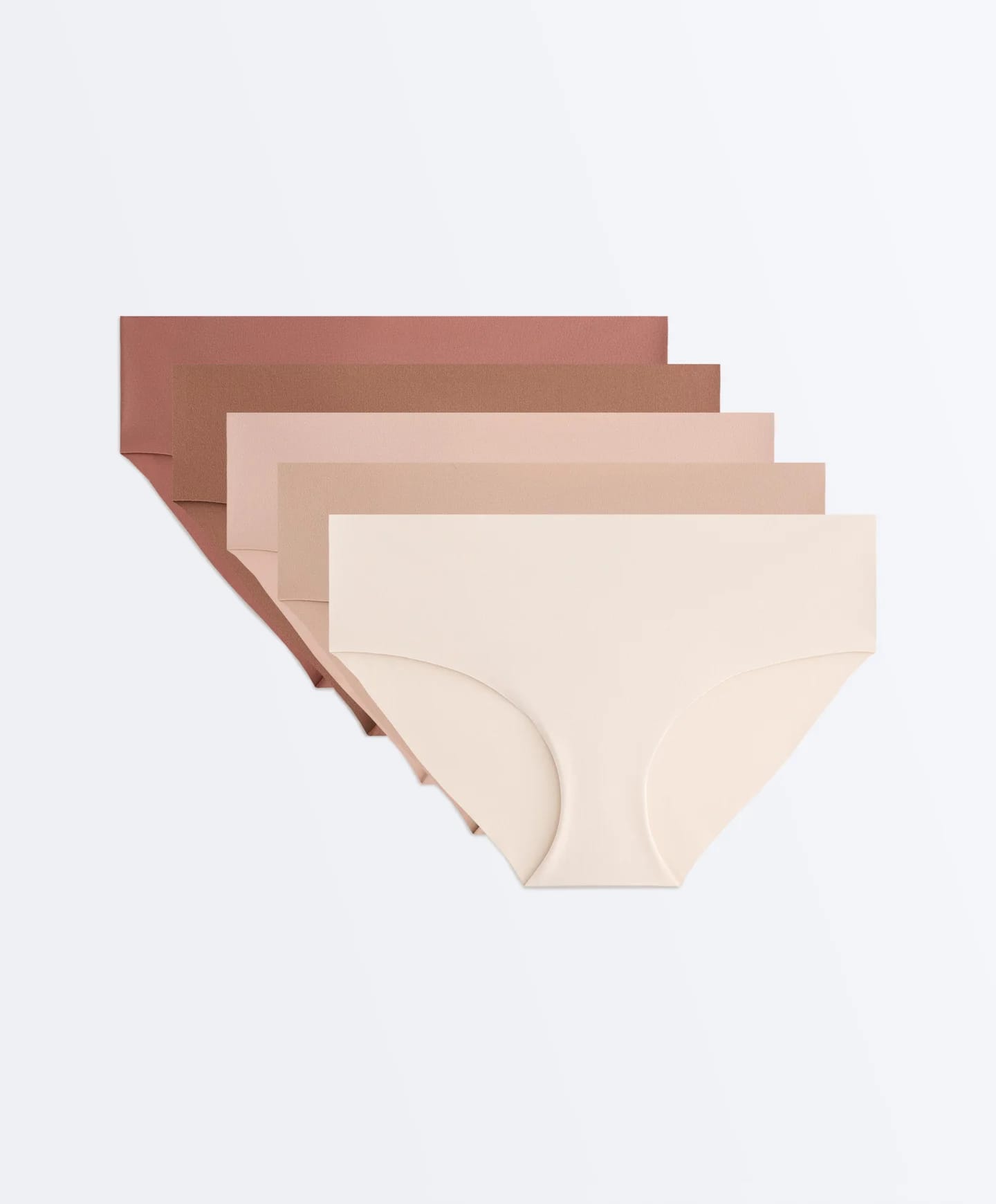 Комплект из 5 бесшовных трусиков-хипстеров из полиамида Pantone™. - фото 15