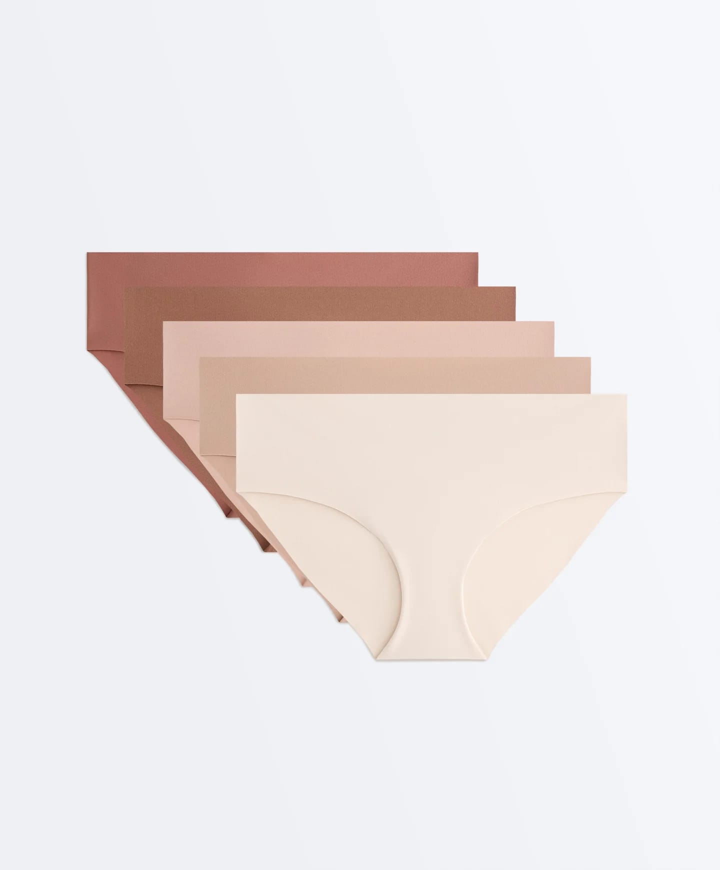 Комплект из 5 бесшовных трусиков-хипстеров из полиамида Pantone™. - фото 3