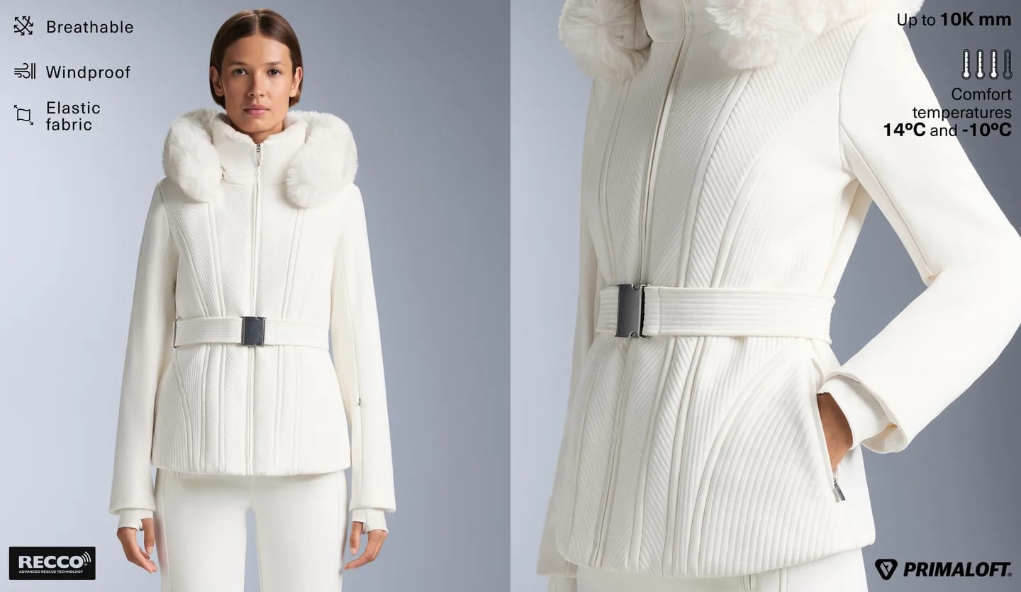 Приталенная водонепроницаемая лыжная куртка Primaloft® SKI. - фото 3