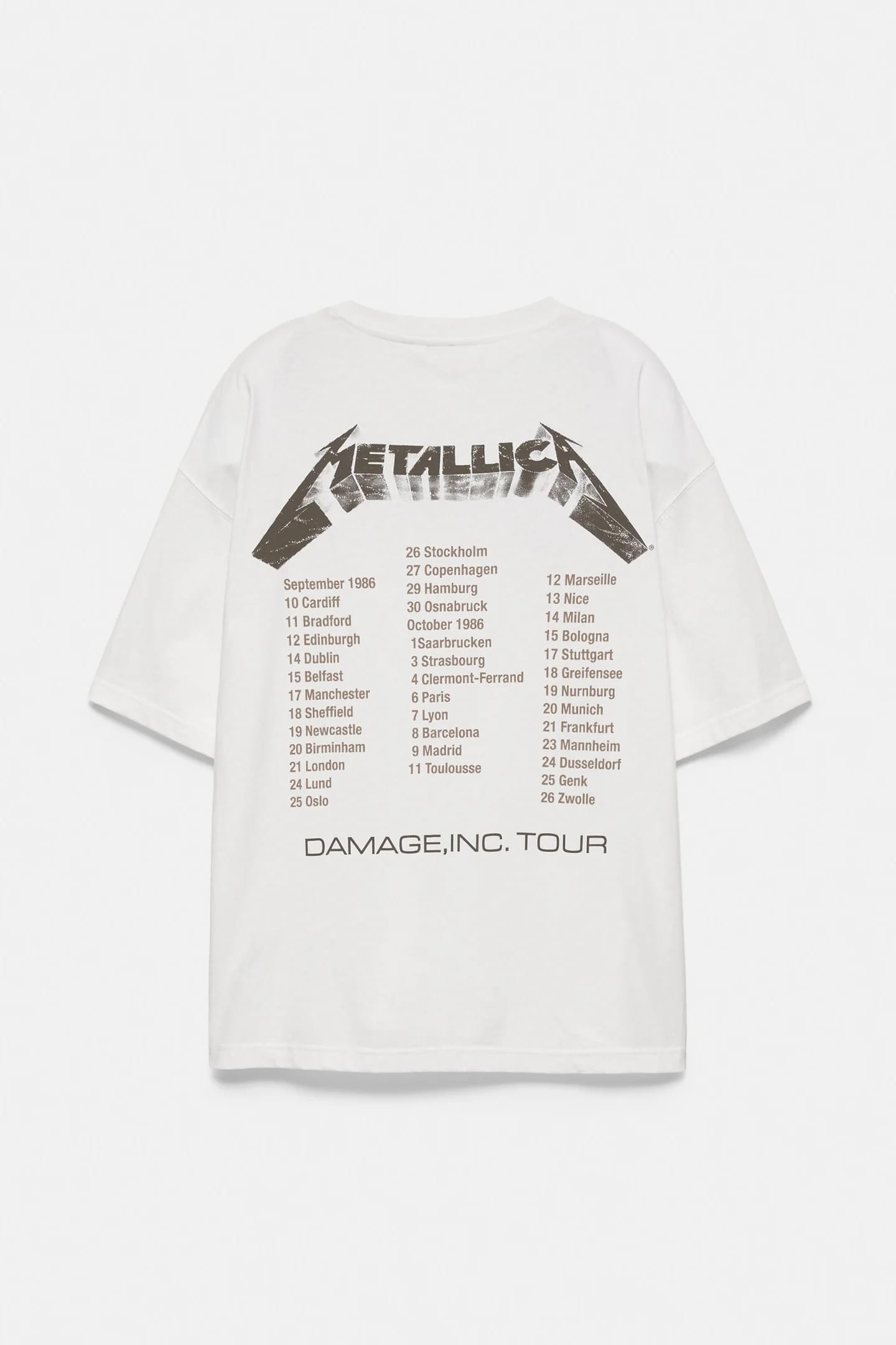 Футболка Metallica свободного кроя - фото 3