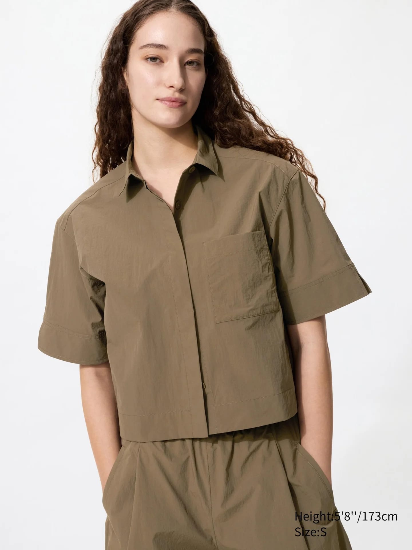 Nylon Bluse (коробки, Halbarm) - фото 2