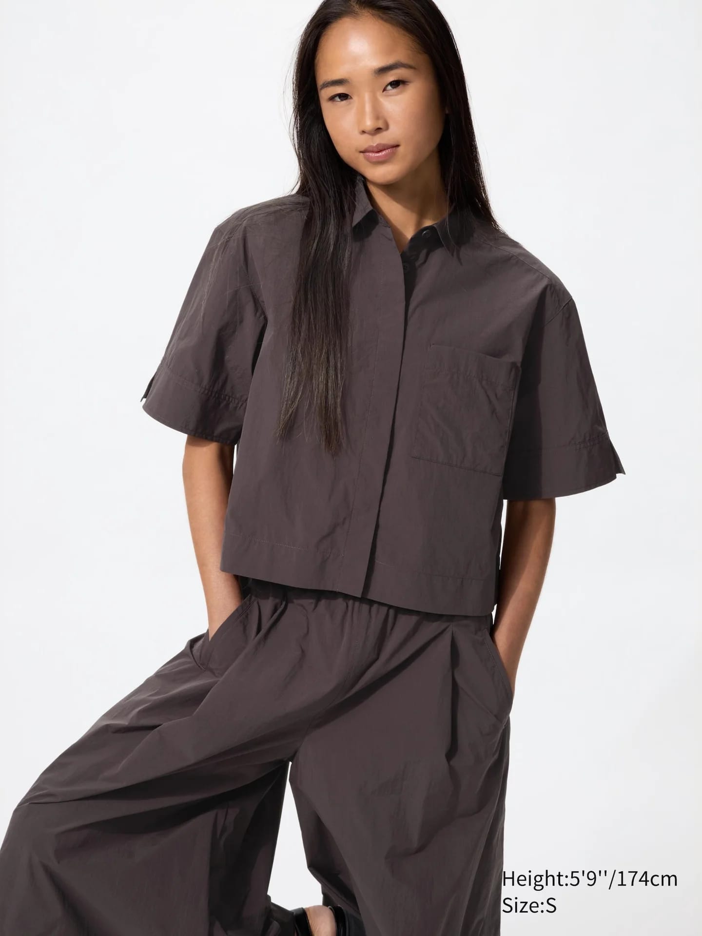 Nylon Bluse (коробки, Halbarm) - фото 3