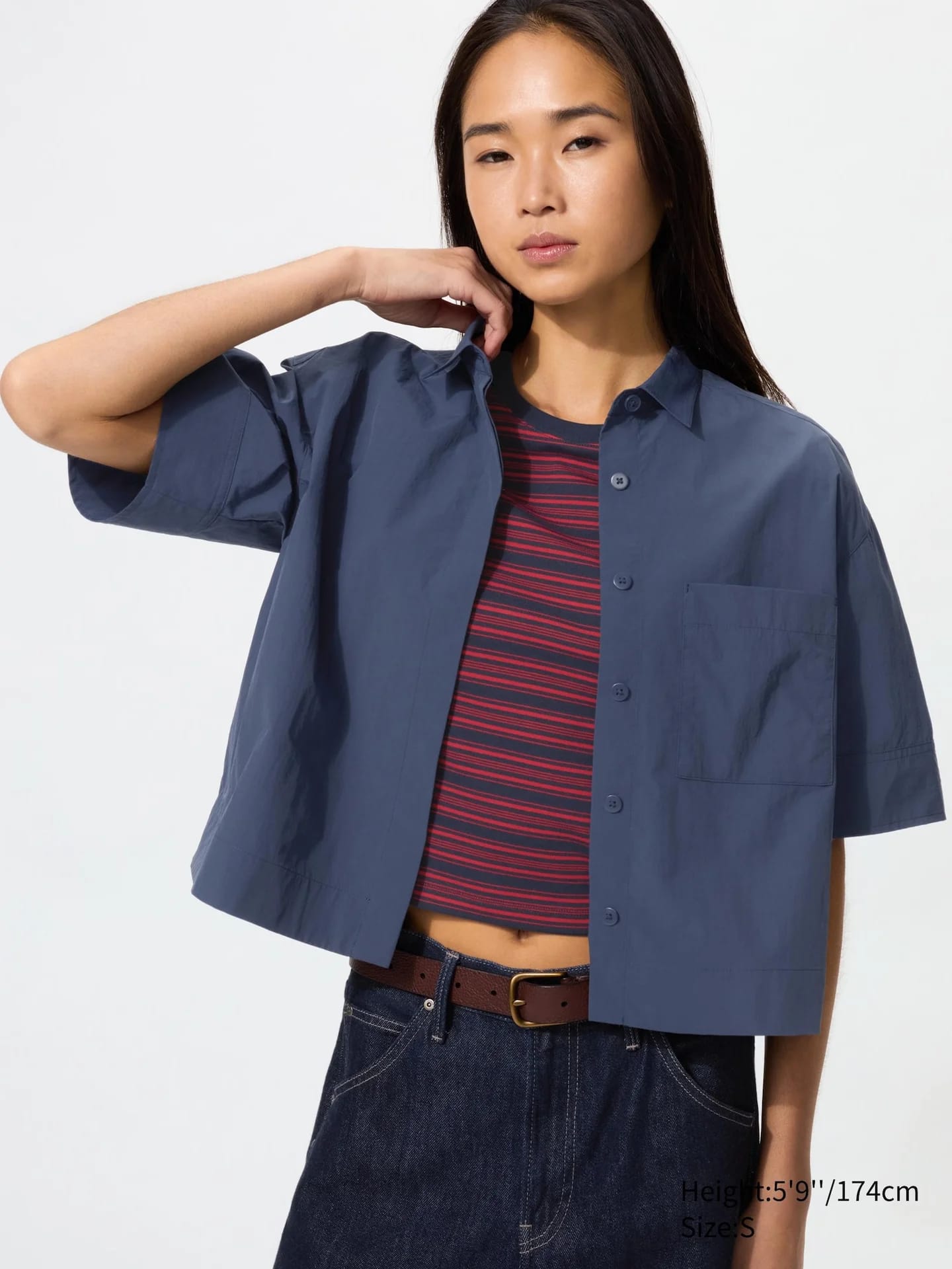 Nylon Bluse (коробки, Halbarm) - фото 4