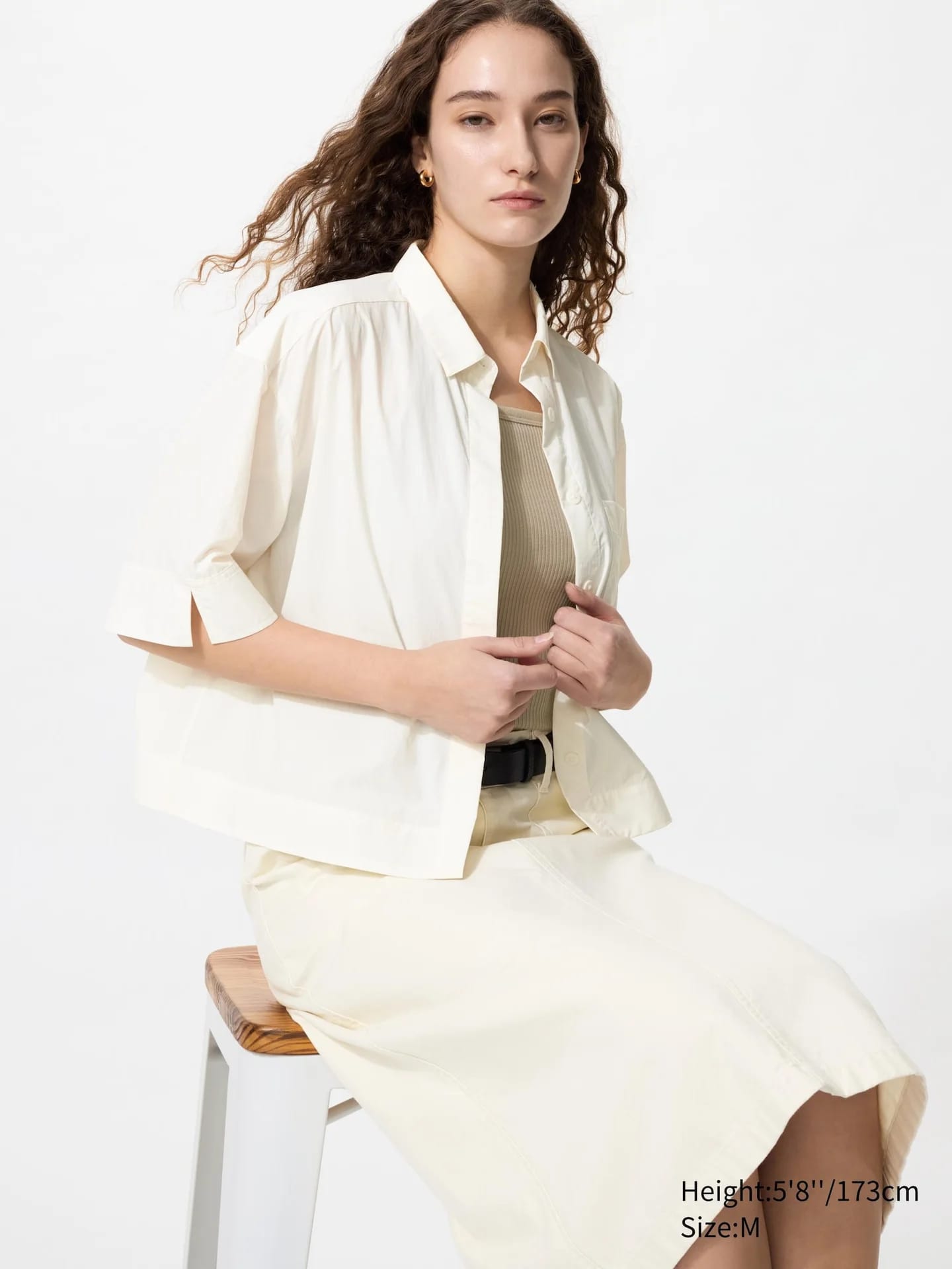 Nylon Bluse (коробки, Halbarm) - фото 5