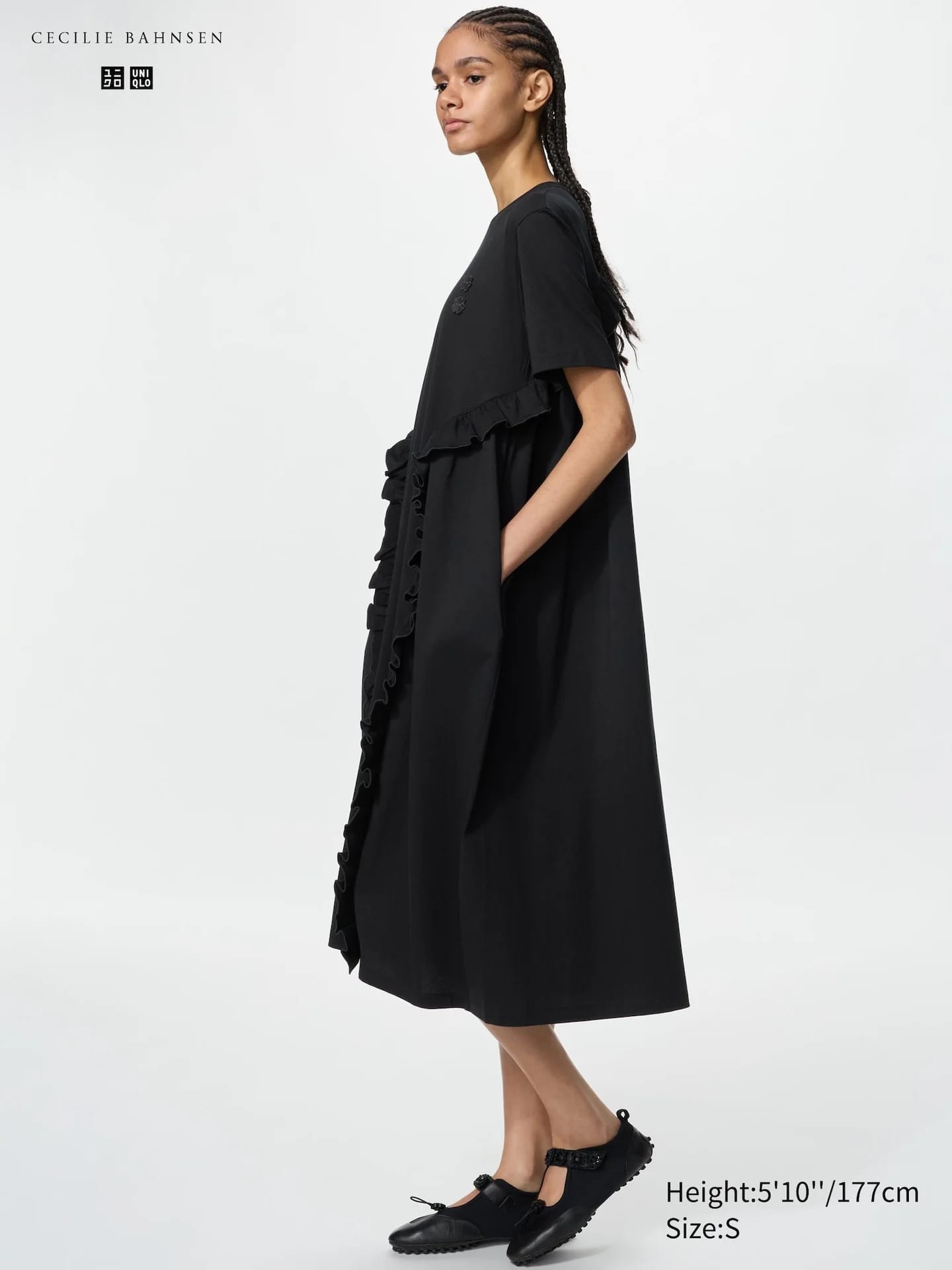 Футболка-Kleid (Rüschen, Kurzarm) - фото 3