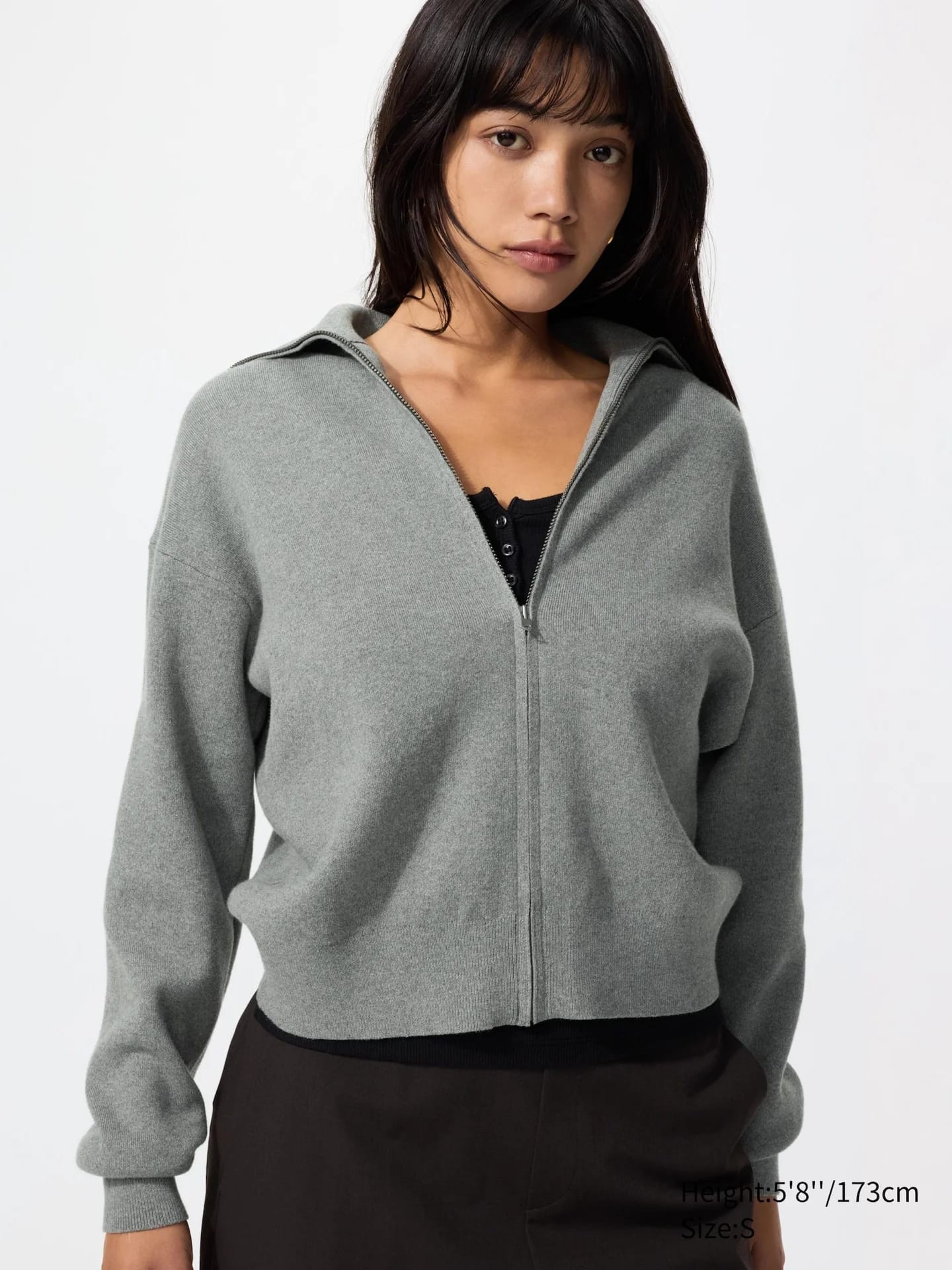 Baumwolle Strickjacke (мягкий, Reißverschluss) - фото 4