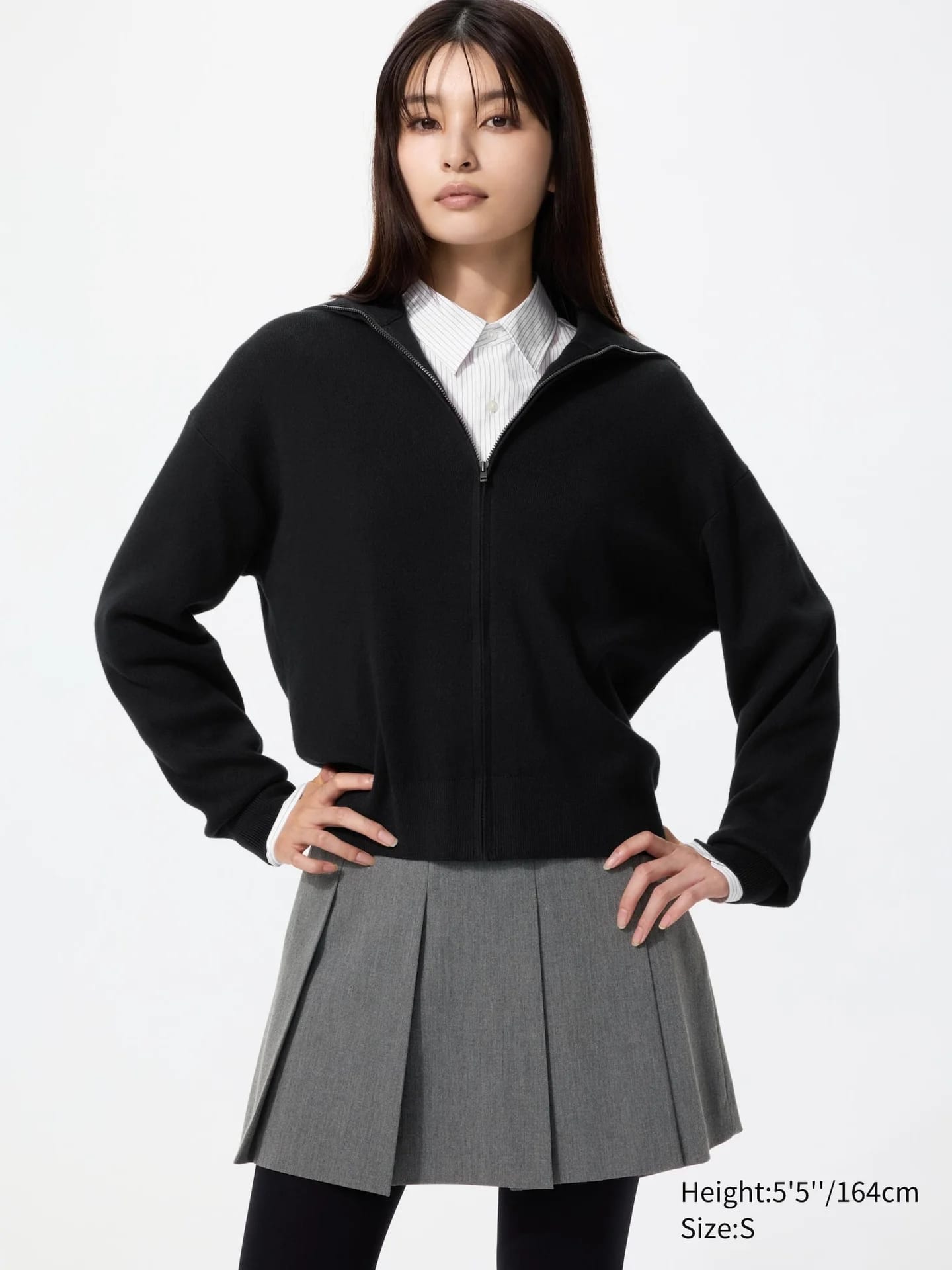 Baumwolle Strickjacke (мягкий, Reißverschluss) - фото 5