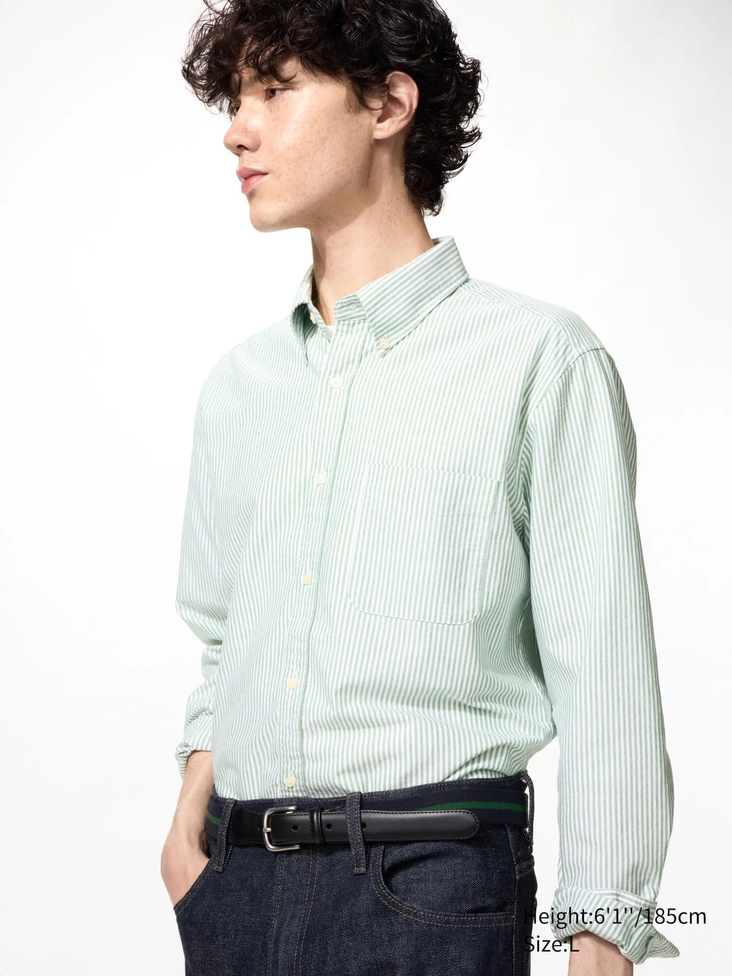 Oxford Hemd (Slim Fit, gestreift) - фото 2