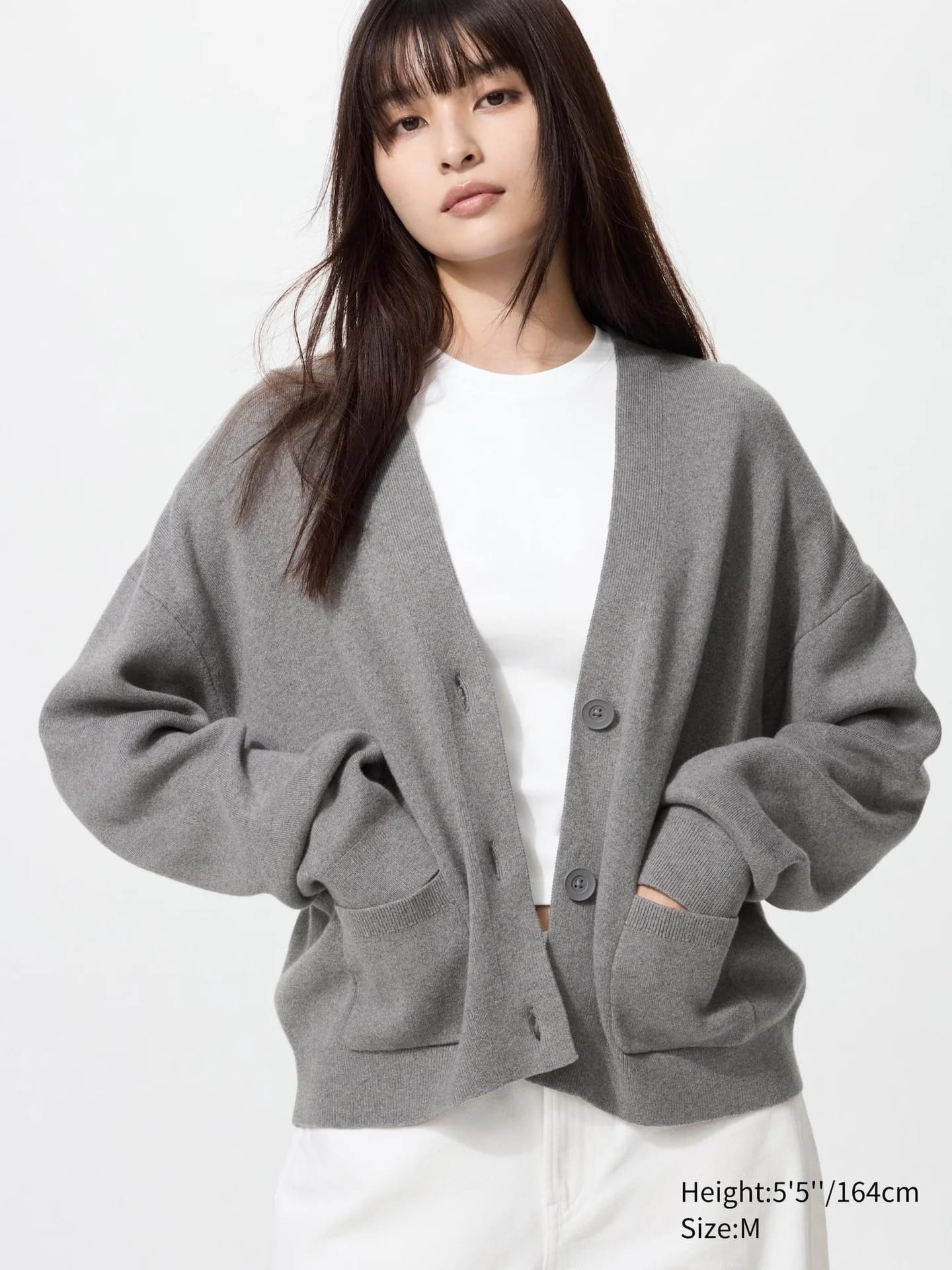 Baumwolle Strickjacke (мягкий, V-Ausschnitt) - фото 4