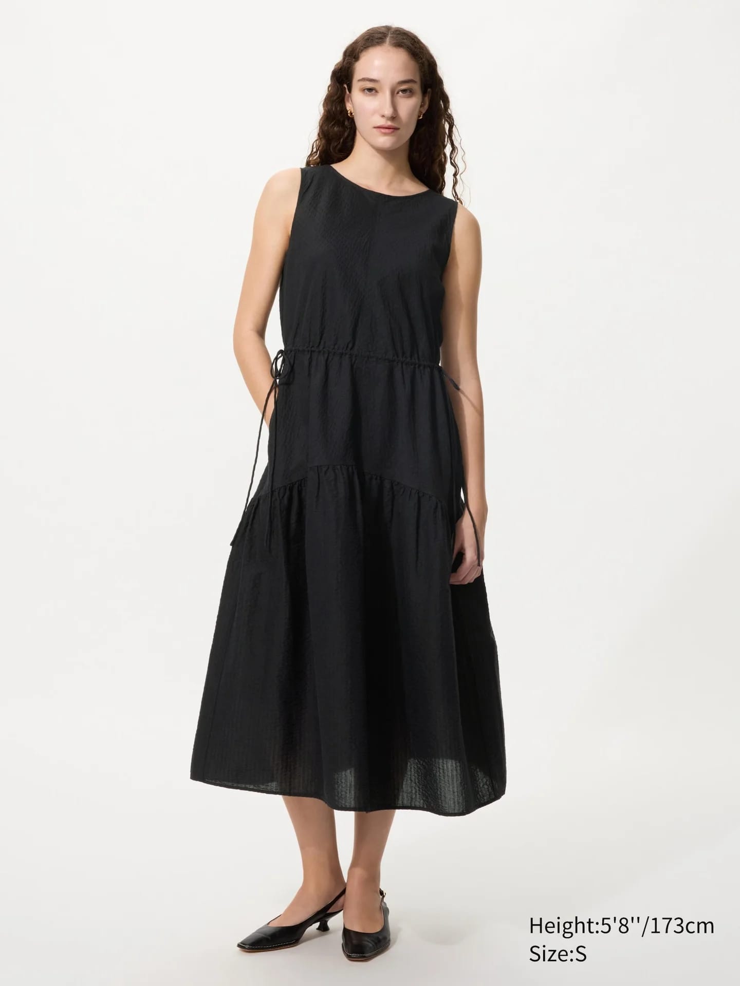 Leinenmix Stufenkleid (ärmellos) - фото 3