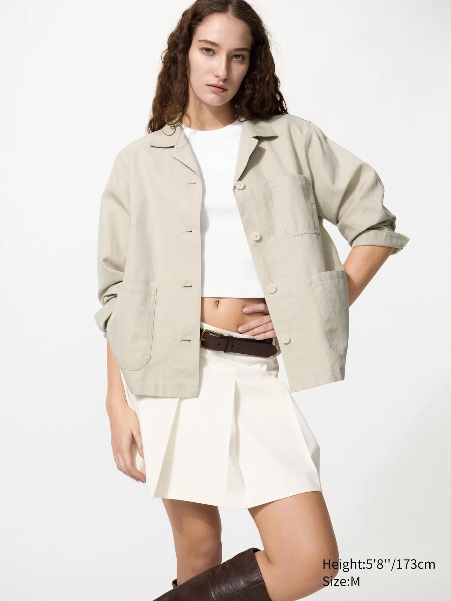 Leinenmix Hemdjacke - фото 1